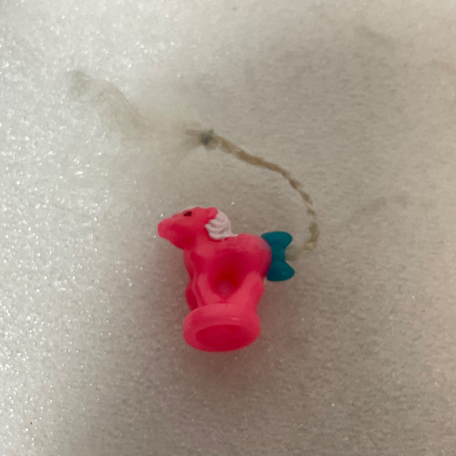 Vintage Mini Pink Pony Figure with Braided Tail 2in Plastic Toy Collectible 5.42 - Image 4