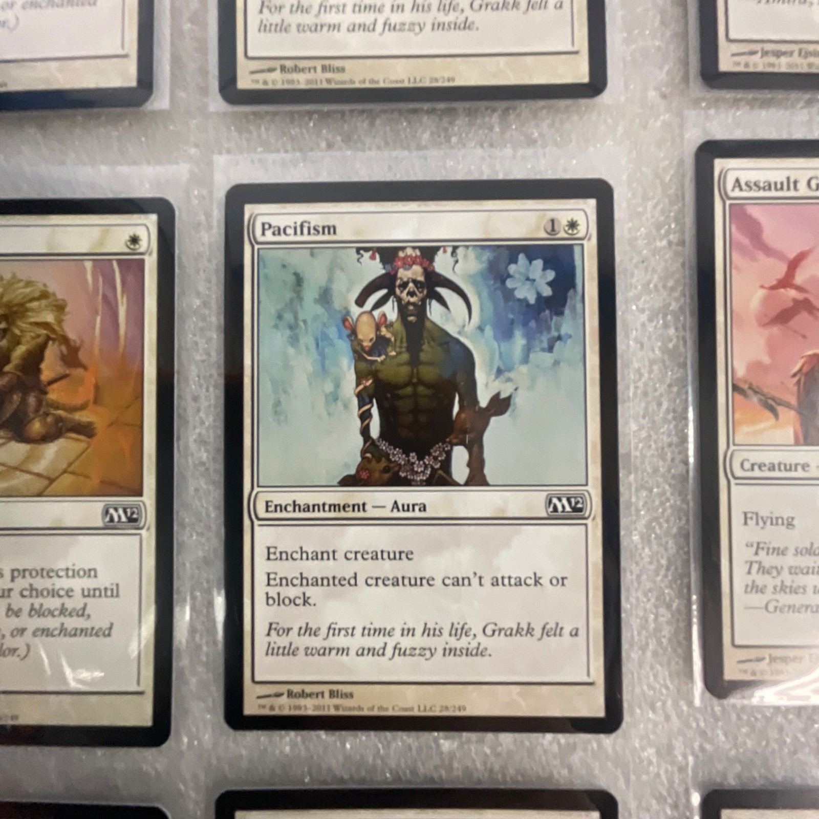 MTG 20 Card White Lot M12 Mixed w/ Pacifism Gideon's Lawkeeper Griffin Sentinel - Image 17