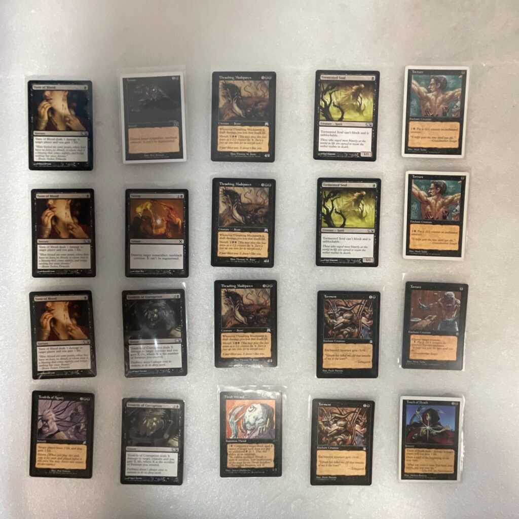 MTG 20 Card Black Lot Tendrils Agony Terror Torture Mixed Sets - Image 1