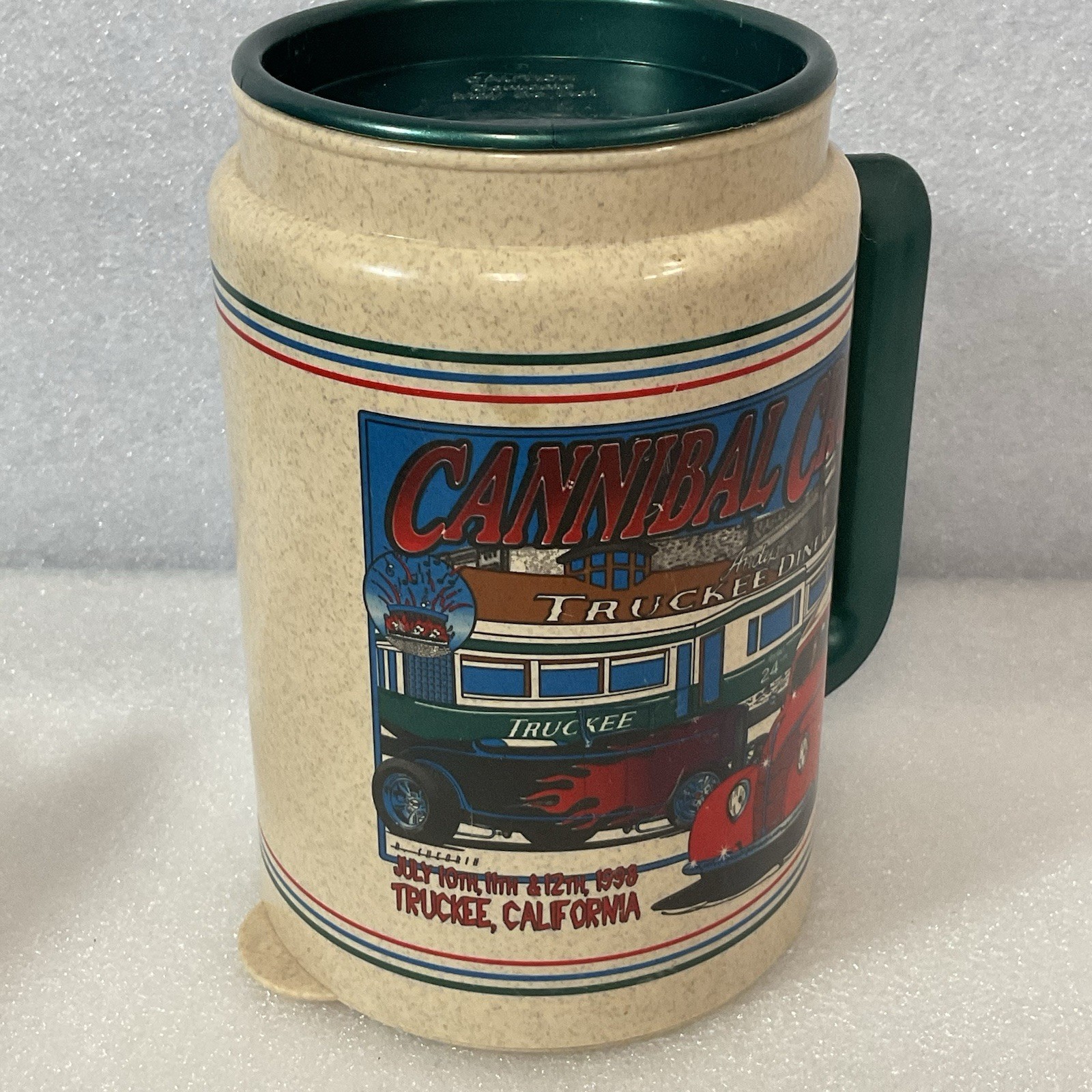 Cannibal Cruise Truckee California 7up Plastic Mug 1998 KitchenGnu - Image 2