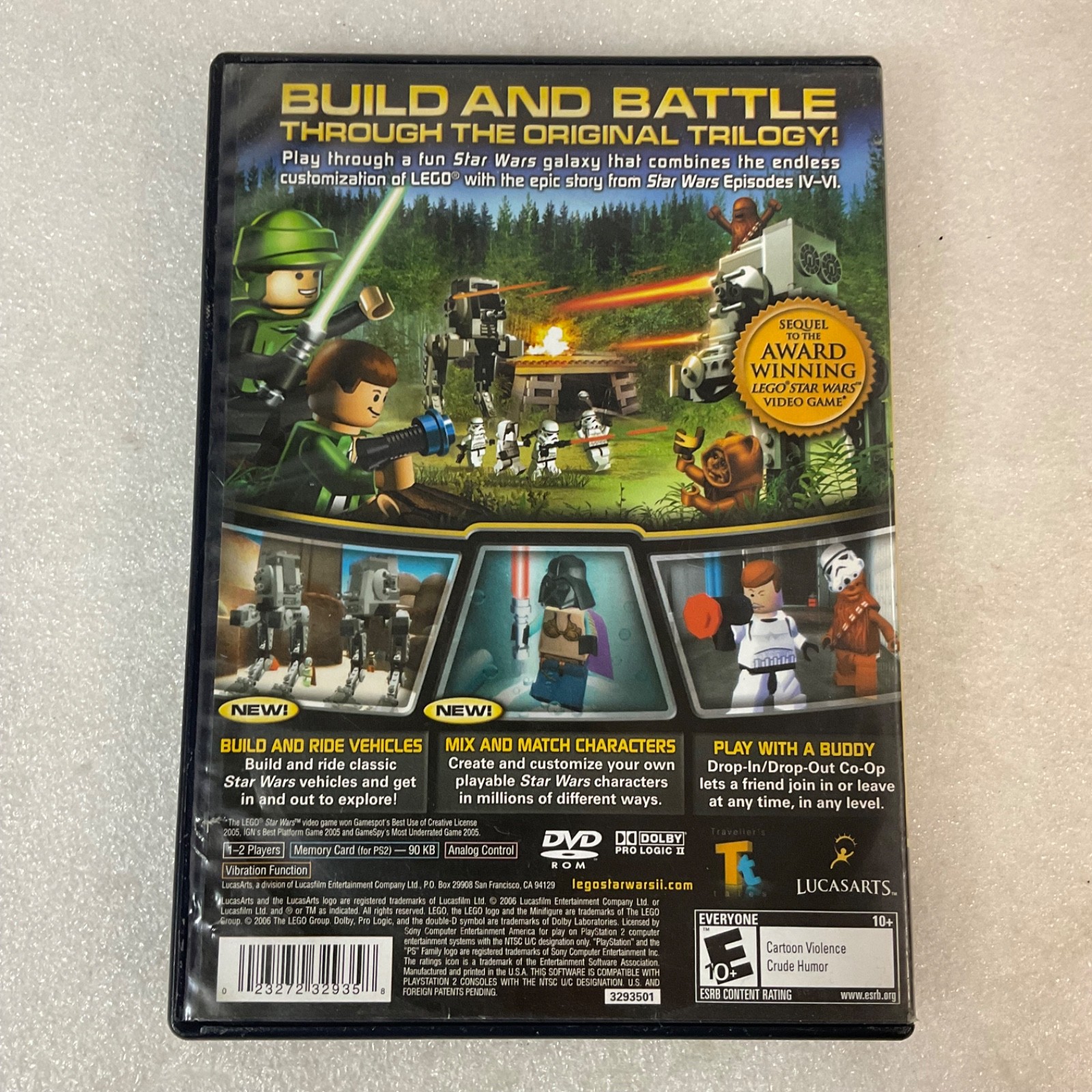 LEGO Star Wars II: The Original Trilogy (Sony PlayStation 2, 2006) Complete PS2 - Image 2