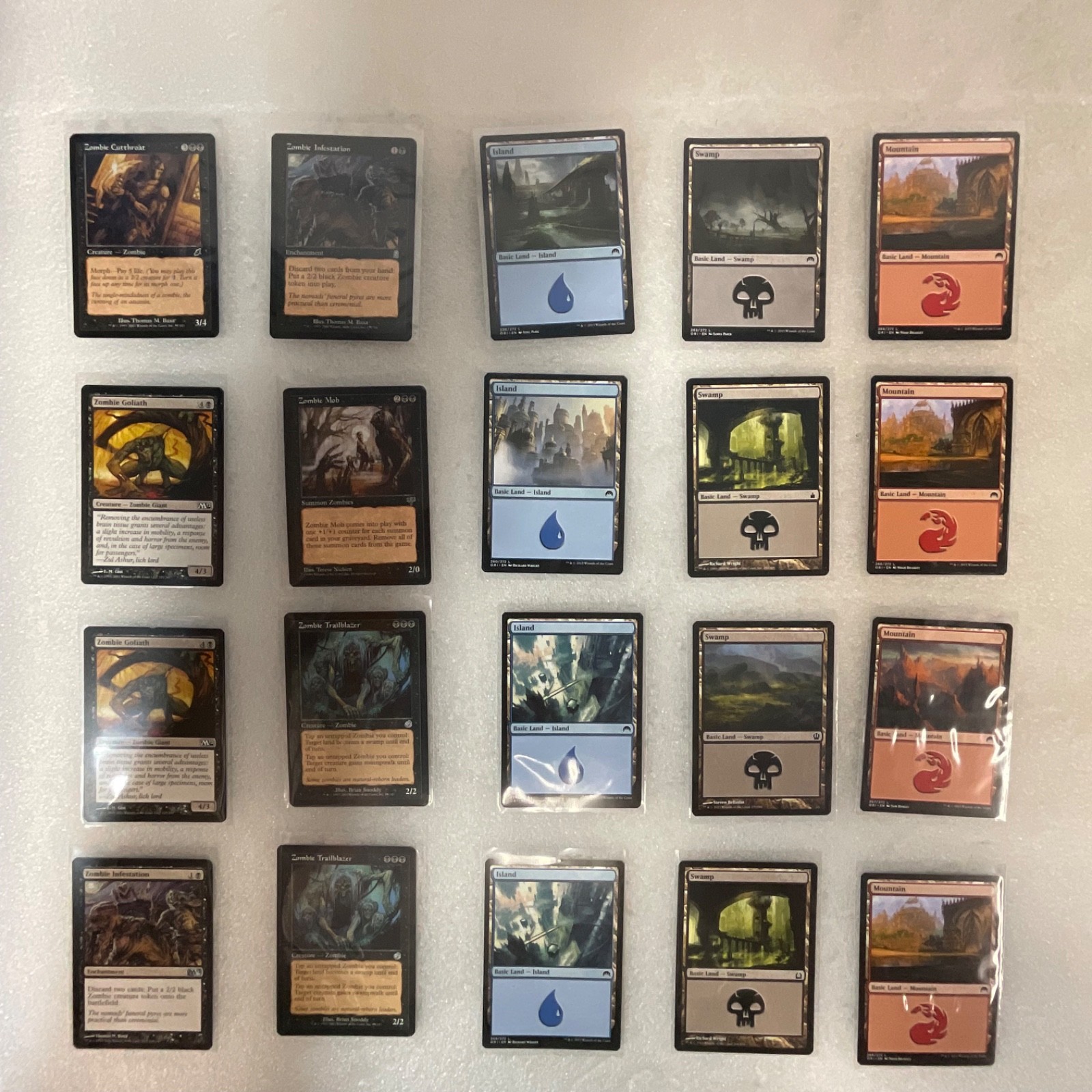 MTG 20 Card Zombie Lot Trailblazer Infestation Mob Mixed Sets - Image 1