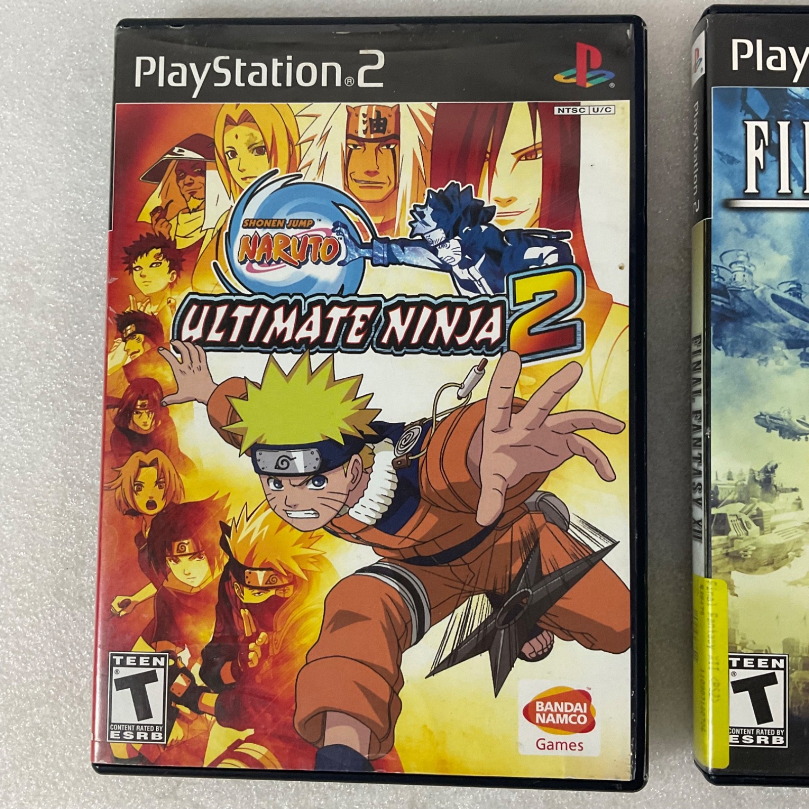 Lot of 2 PS2 Games Final Fantasy XII & Naruto Ultimate Ninja 2 Tested Complete - Image 2
