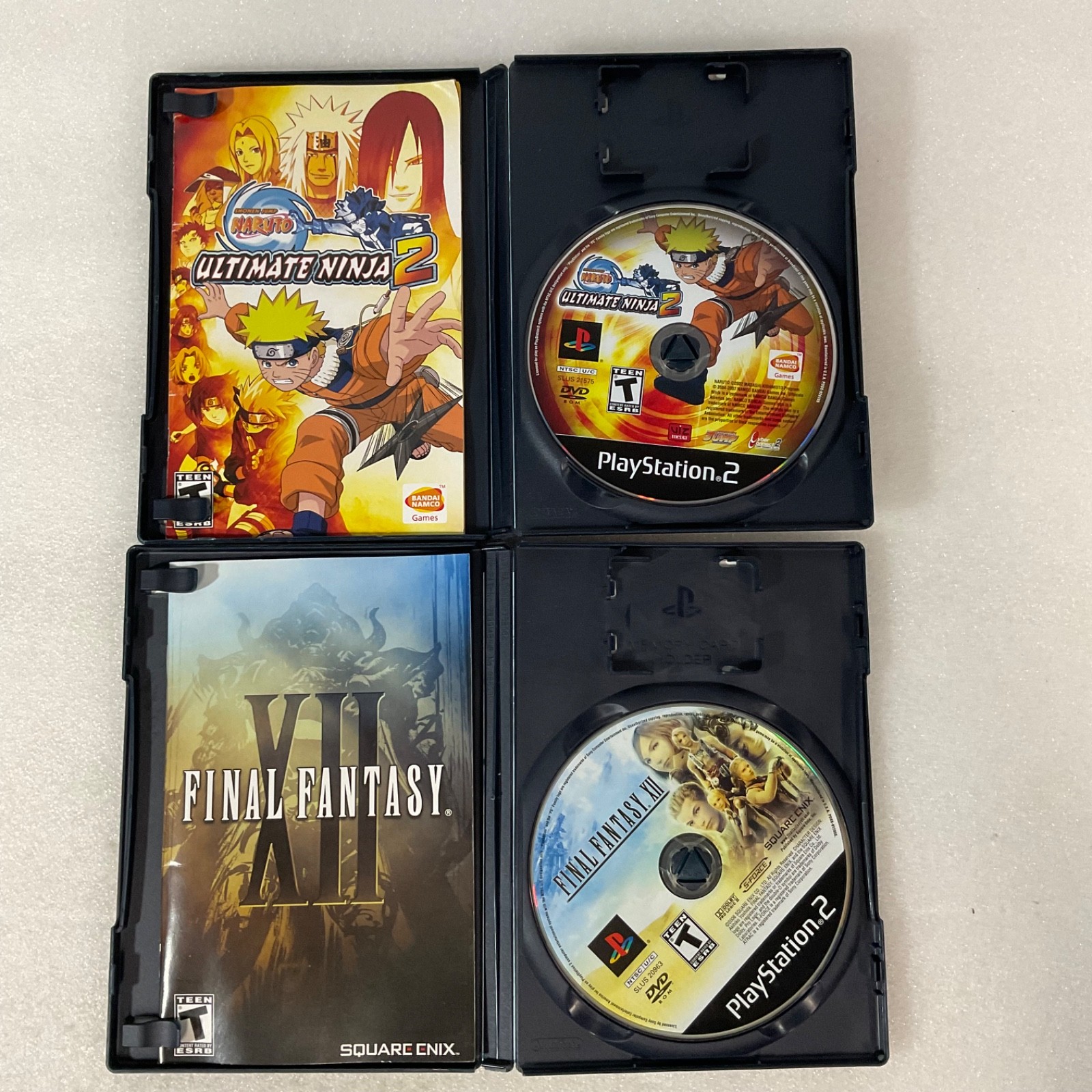 Lot of 2 PS2 Games Final Fantasy XII & Naruto Ultimate Ninja 2 Tested Complete - Image 8