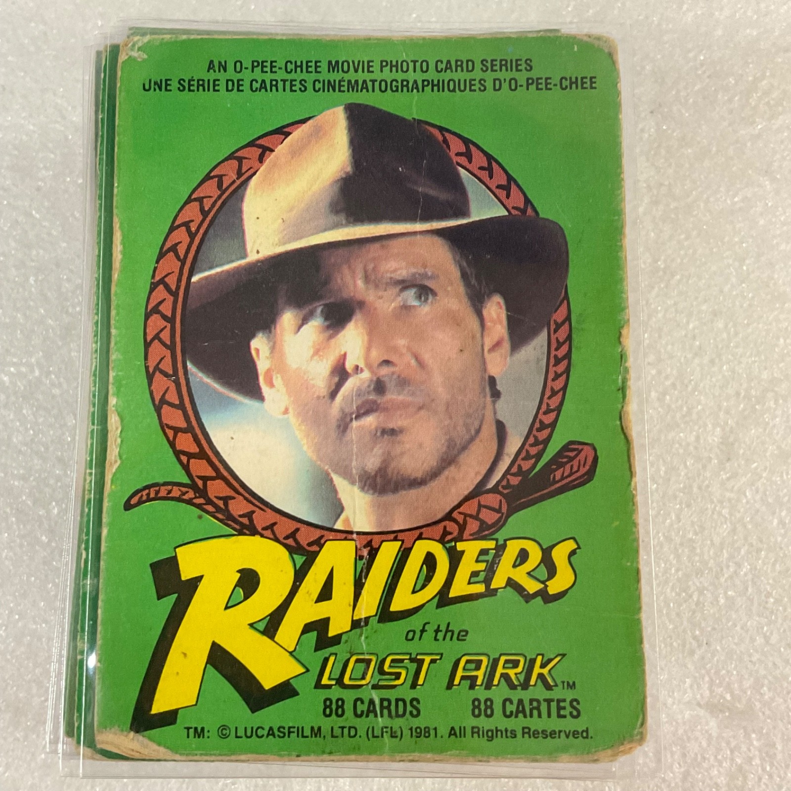 Raiders Lost Ark 1981 O-Pee-Chee 88 Card Lot Bilingual French English Canada - Image 5