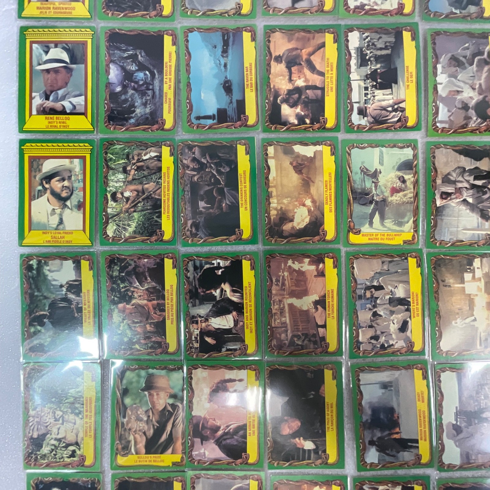 Raiders Lost Ark 1981 O-Pee-Chee 88 Card Lot Bilingual French English Canada - Image 8