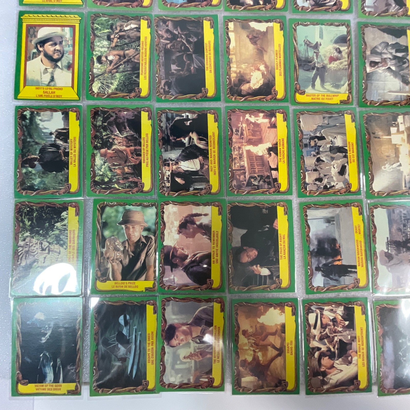 Raiders Lost Ark 1981 O-Pee-Chee 88 Card Lot Bilingual French English Canada - Image 9