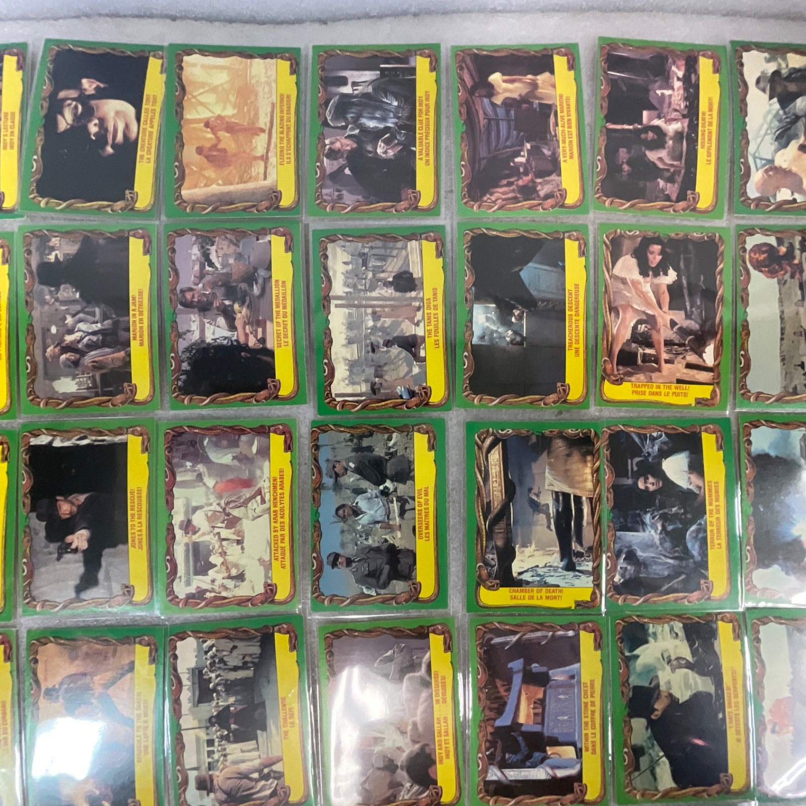 Raiders Lost Ark 1981 O-Pee-Chee 88 Card Lot Bilingual French English Canada - Image 10