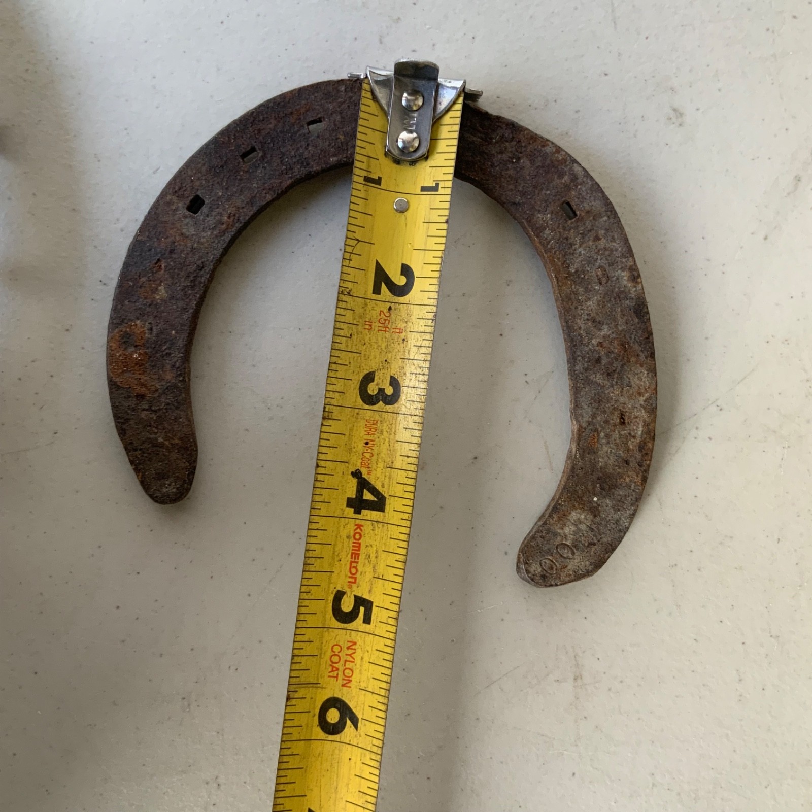 Lot of 2 Used Rusty Horseshoes Western Farm Decor Craft 5 in - Image 5