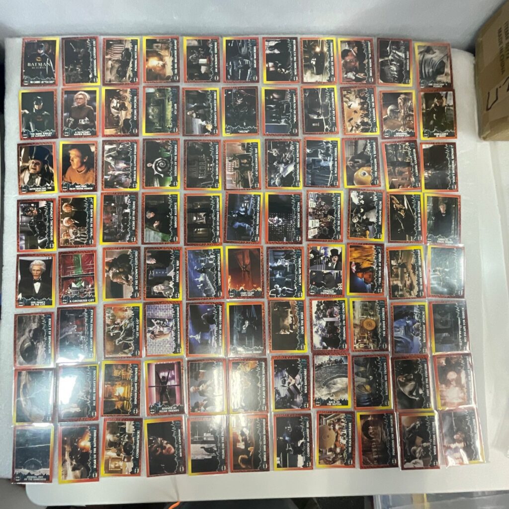 Batman Returns 1992 Topps Trading Cards Lot of 88 Movie Set - Image 1