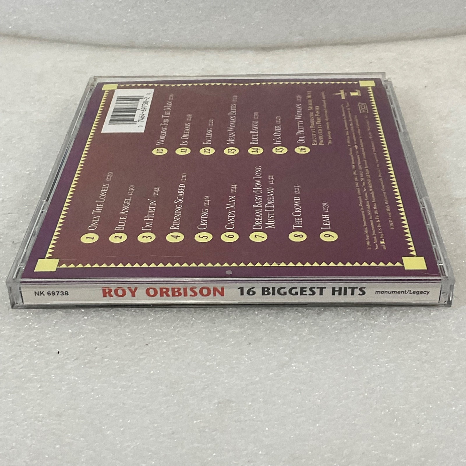 Roy Orbison 16 Biggest Hits CD Monument Legacy Compilation - Image 8