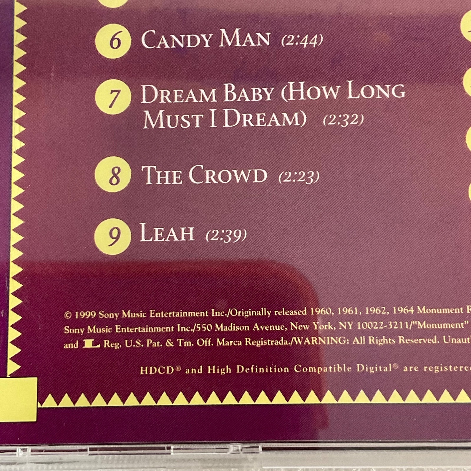 Roy Orbison 16 Biggest Hits CD Monument Legacy Compilation - Image 14
