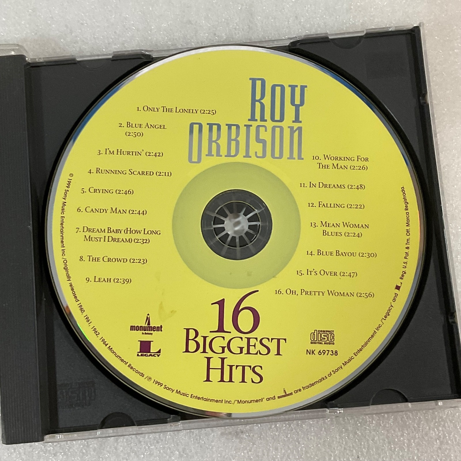 Roy Orbison 16 Biggest Hits CD Monument Legacy Compilation - Image 17