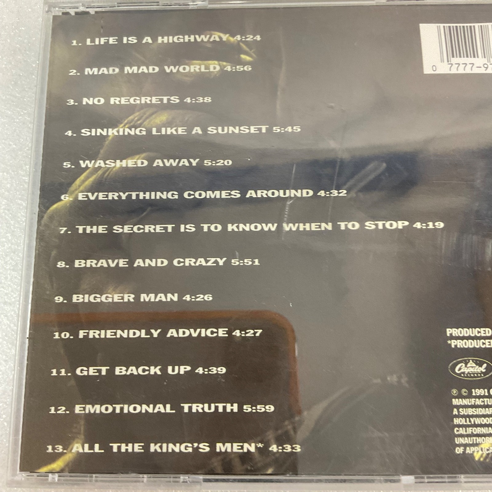 Tom Cochrane Mad Mad World CD 1991 Capitol Records Life Is a Highway - Image 11