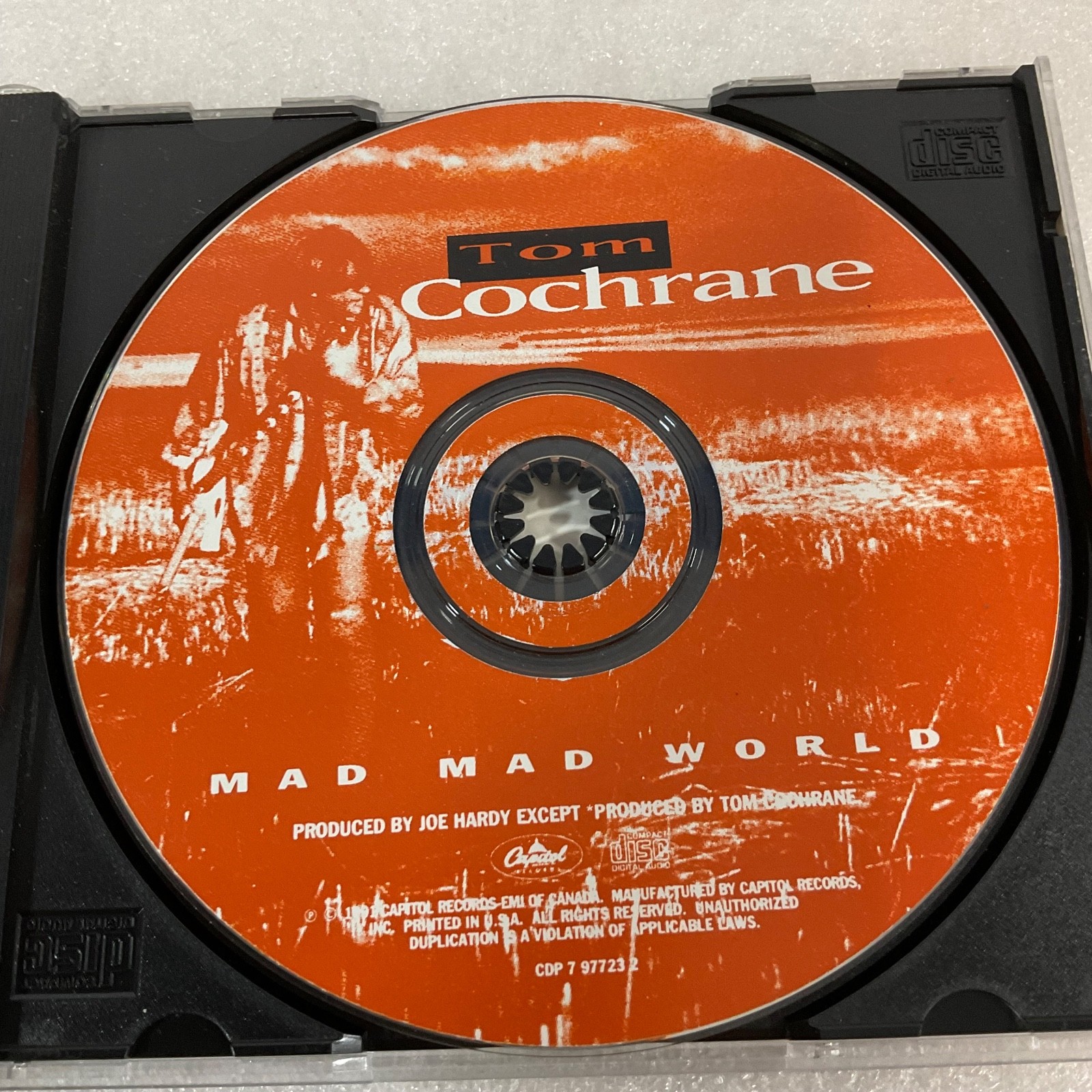 Tom Cochrane Mad Mad World CD 1991 Capitol Records Life Is a Highway - Image 14