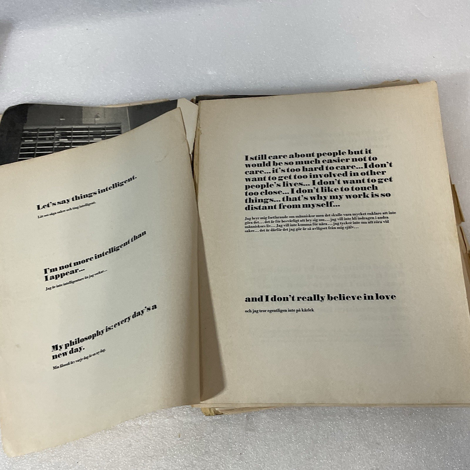 VTG 1968 Andy Warhol Moderna Museet Exhibition Catalog 1st Ed RARE Poor - Image 6