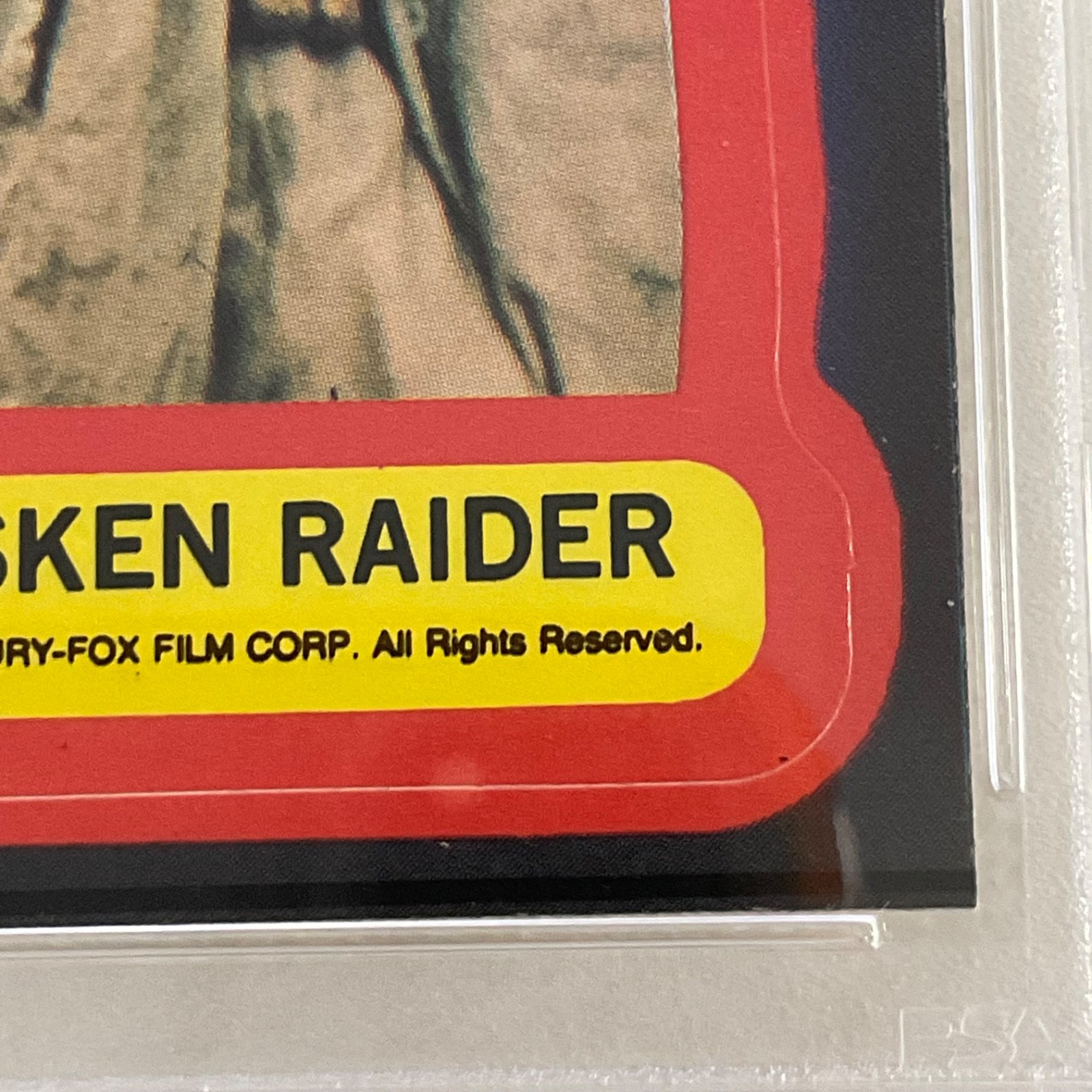 Star Wars 1977 The Tusken Raider Sticker Card #14 PSA 8 CERT#151033813 - Image 10
