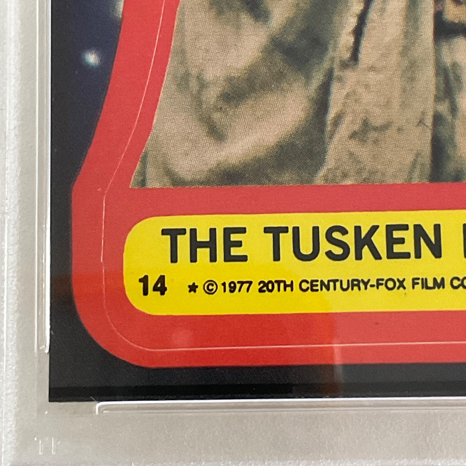 Star Wars 1977 The Tusken Raider Sticker Card #14 PSA 8 CERT#151033813 - Image 11