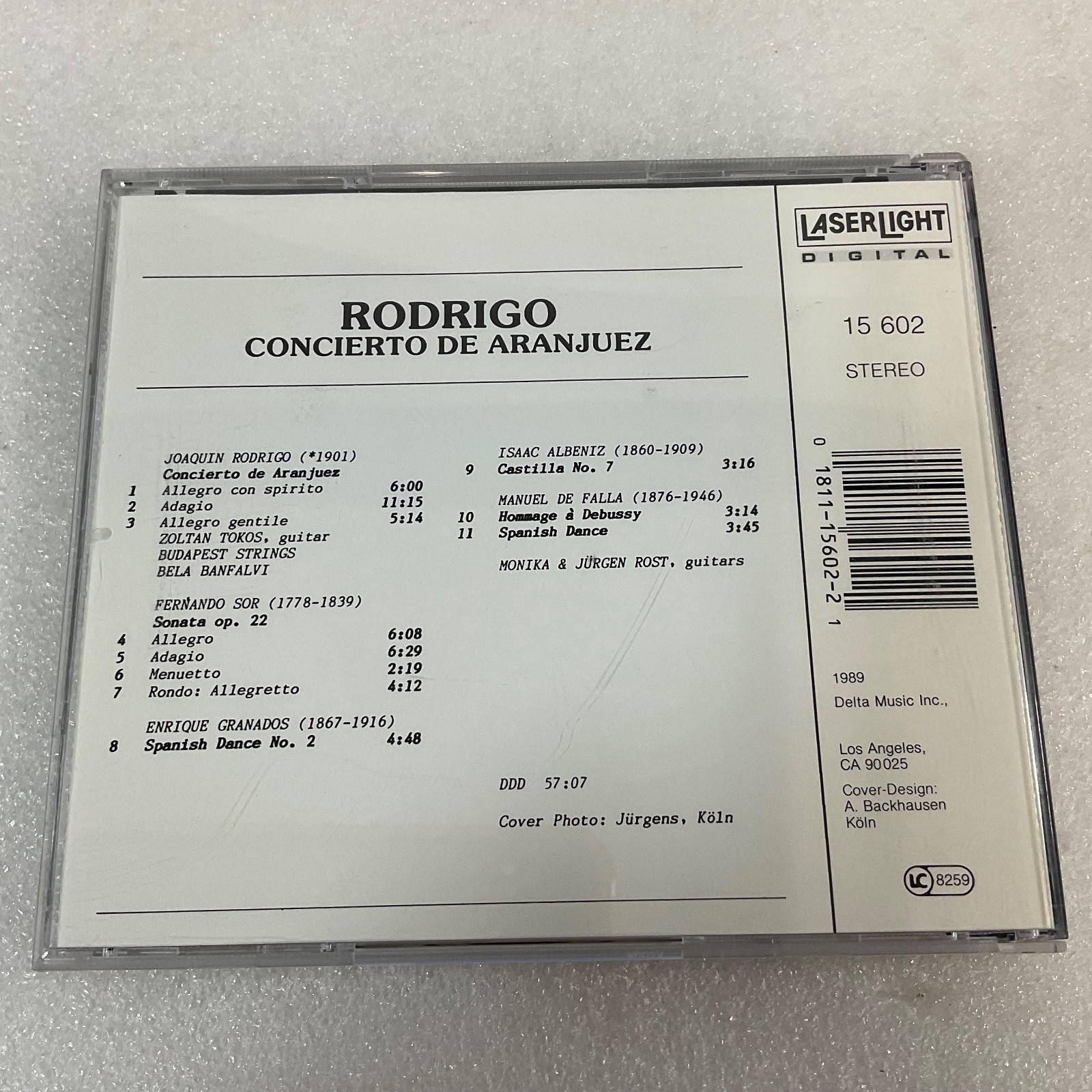 Rodrigo Concierto de Aranjuez Spanish Guitar Music CD LaserLight Digital - Image 2