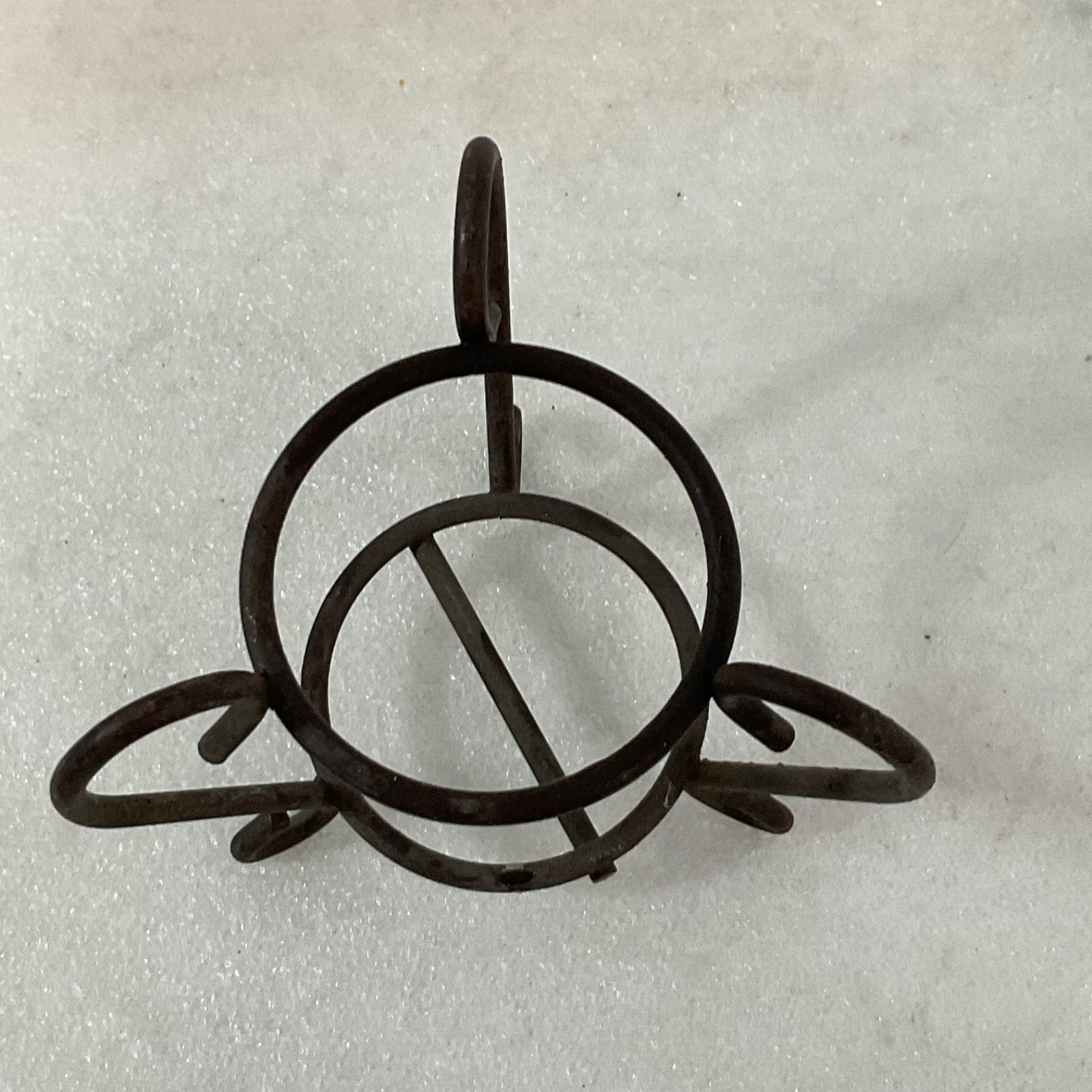 Small Metal Votive Candle Holder Brown Scroll Stand 5in Decor - Image 4