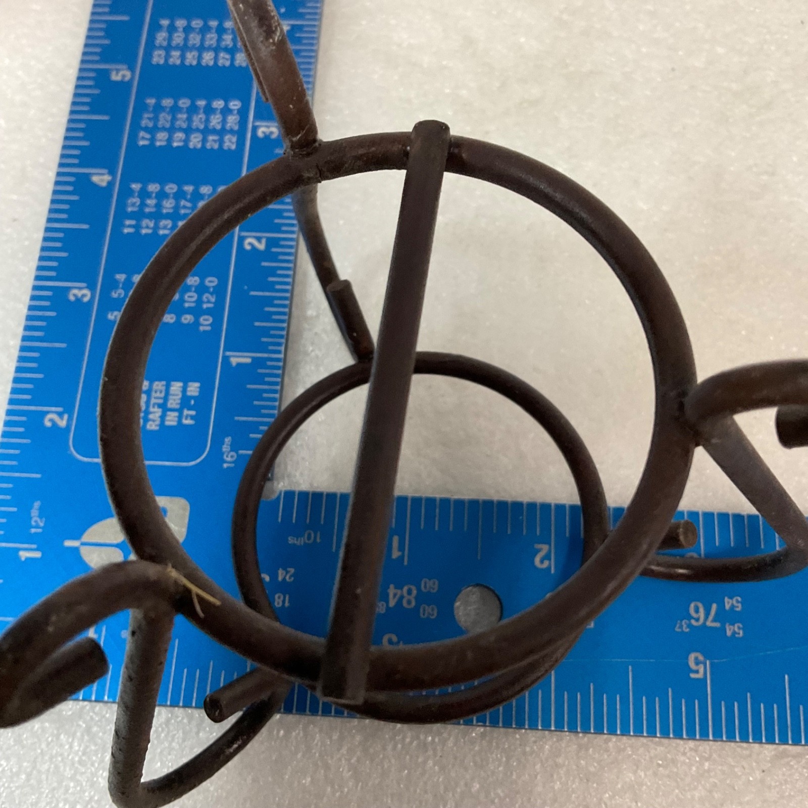 Small Metal Votive Candle Holder Brown Scroll Stand 5in Decor - Image 9