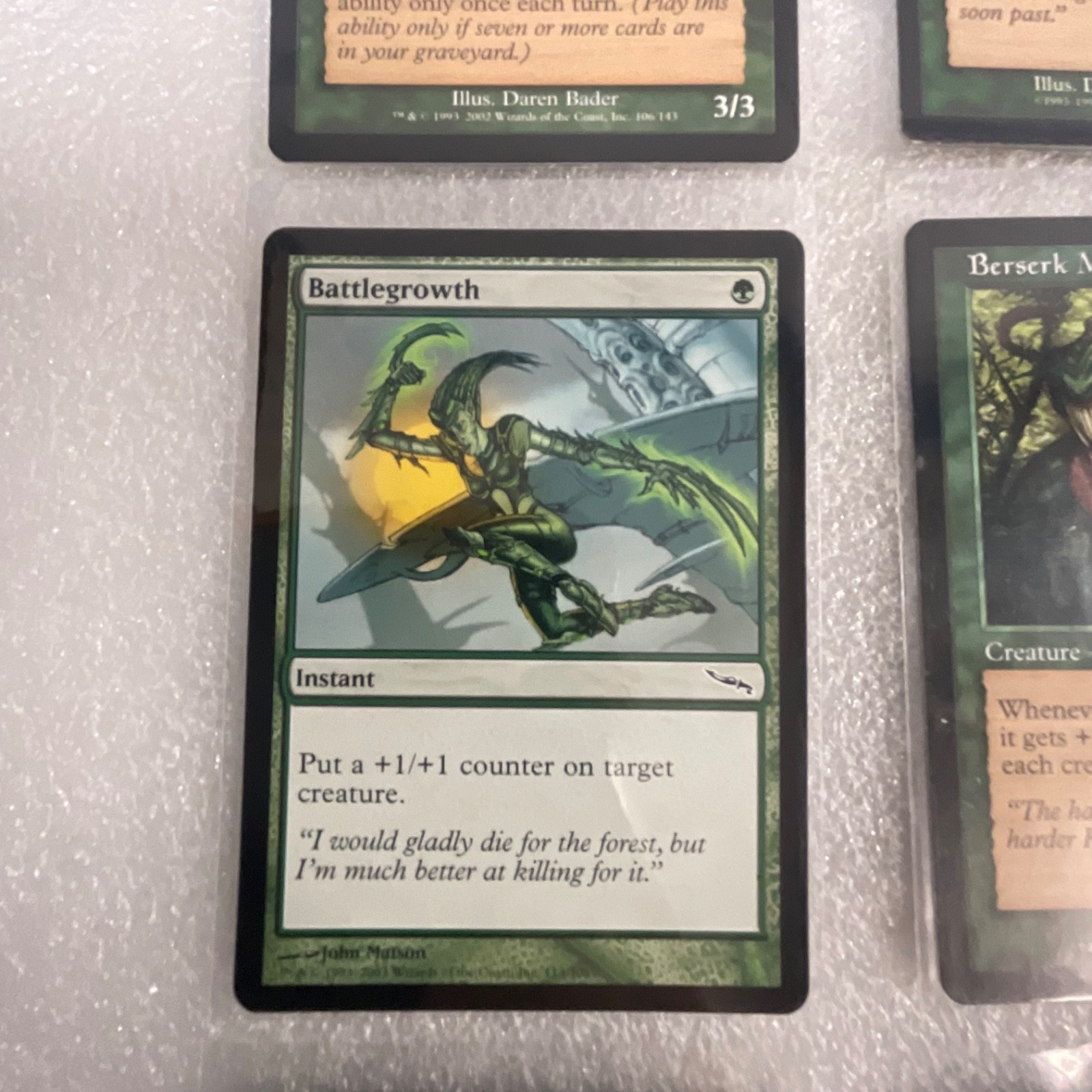 MTG 20 Card Green Lot Mixed Torment Judgment Onslaught Beast Attack Gnarr - Image 4