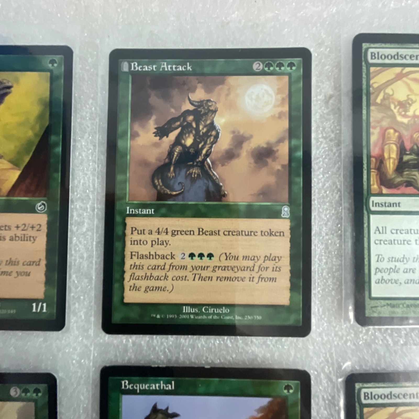 MTG 20 Card Green Lot Mixed Torment Judgment Onslaught Beast Attack Gnarr - Image 9