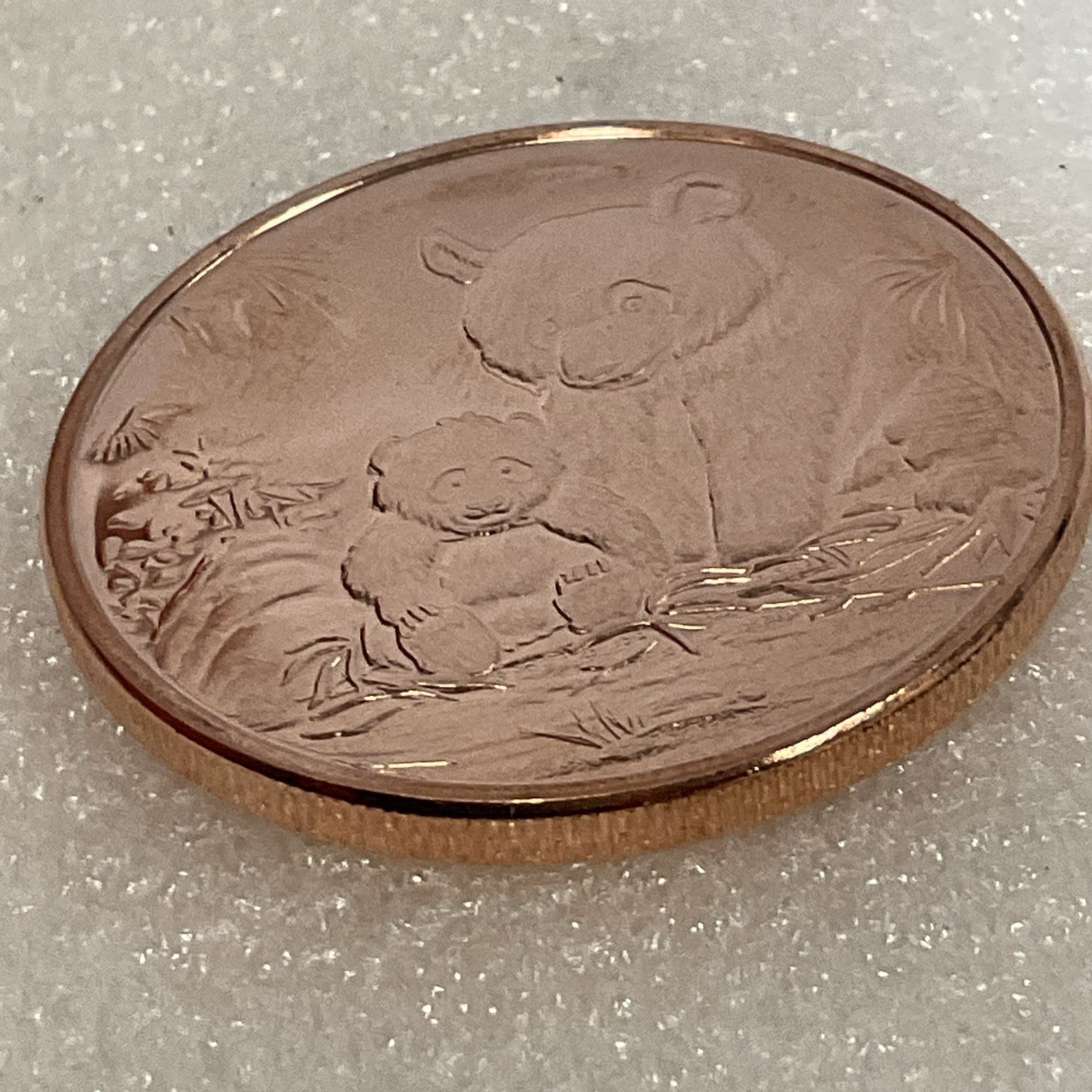 Panda Copper .9999 Fine One Ounce Round Coin Gnumismatist - Image 5