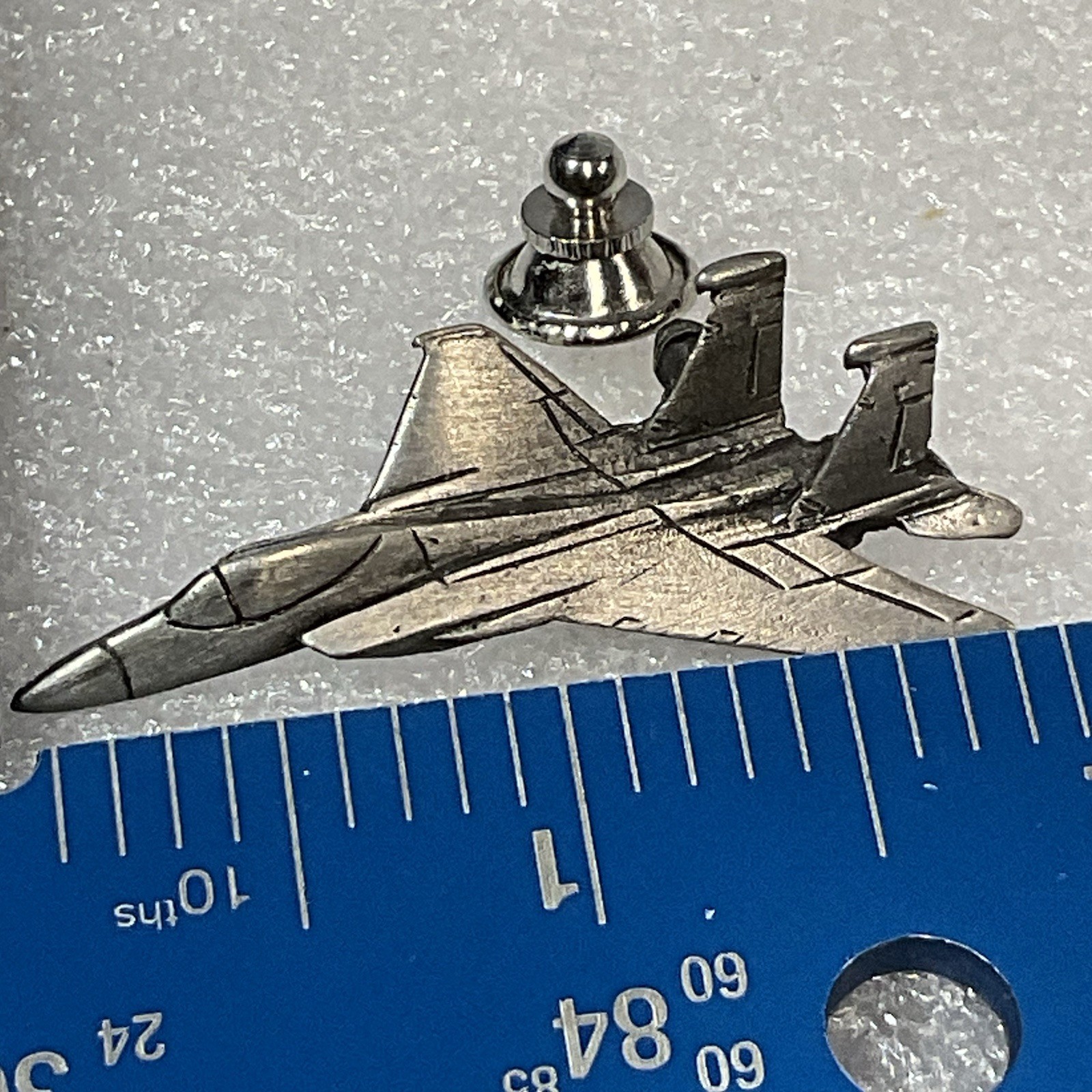 Silver Colored Metal F-15 Fighter Jet Plane Airplane Pin Pinback GnuCollectibles - Image 10