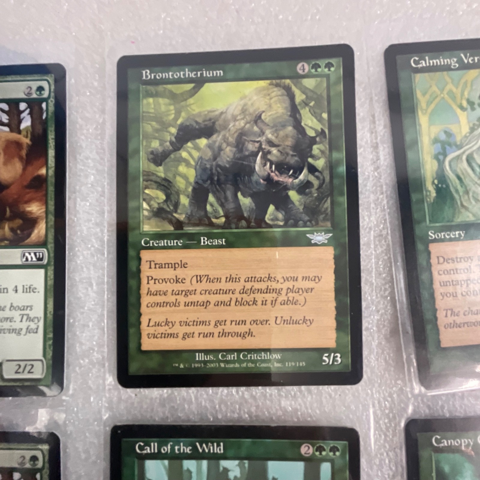 MTG 20 Card Green Lot Briar Patch Calming Verse Call of the Wild - Image 11