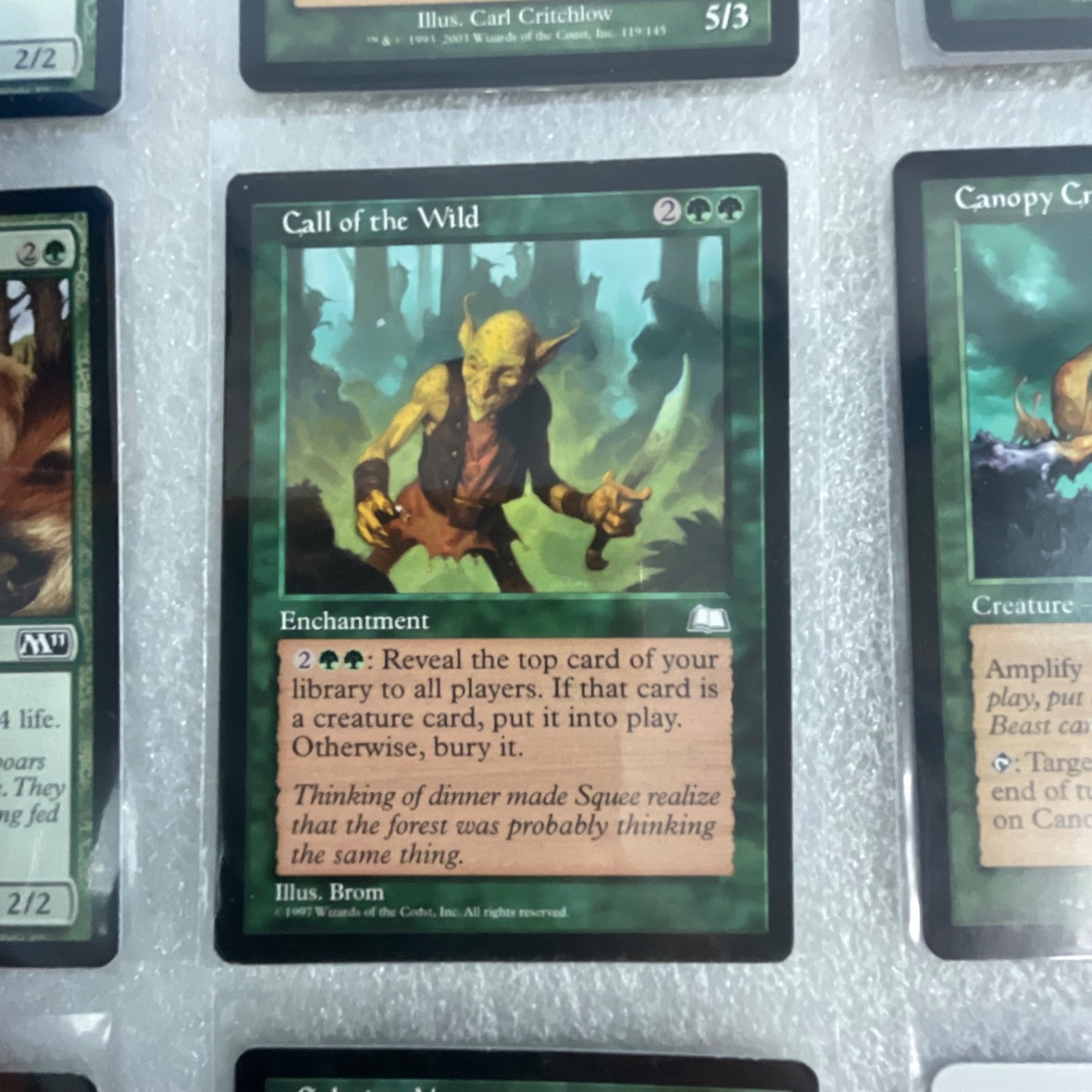 MTG 20 Card Green Lot Briar Patch Calming Verse Call of the Wild - Image 12
