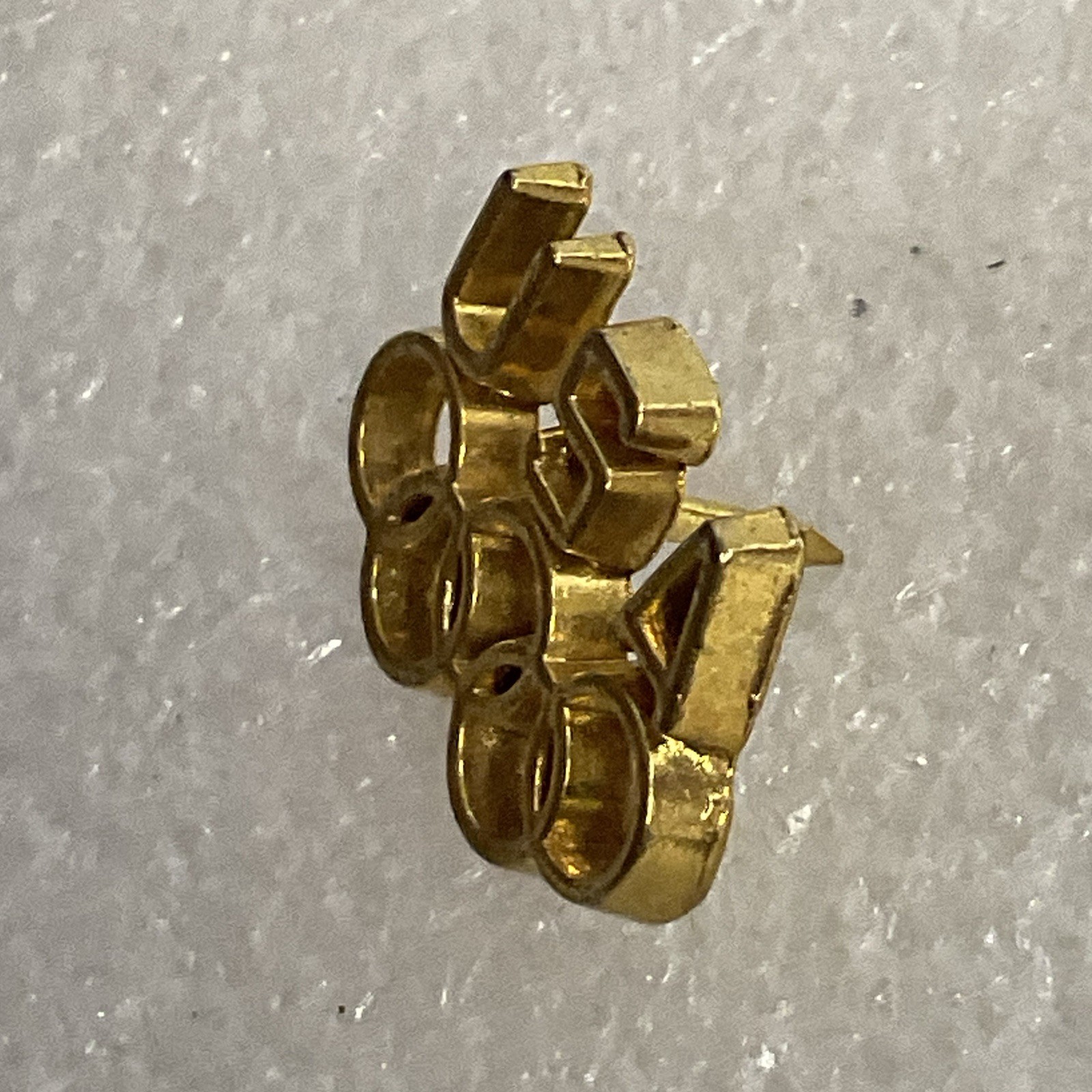 USA Gold Toned Olympic Rings Pin Pinback GnuCollectibles - Image 6
