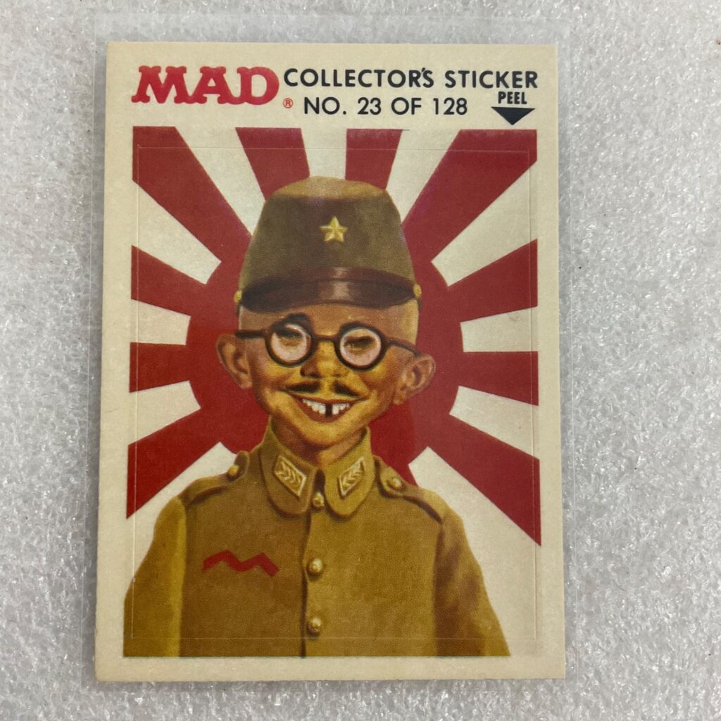 1983 MAD Trouble Stickers Fleer No 23 Military Sticker Card - Image 1