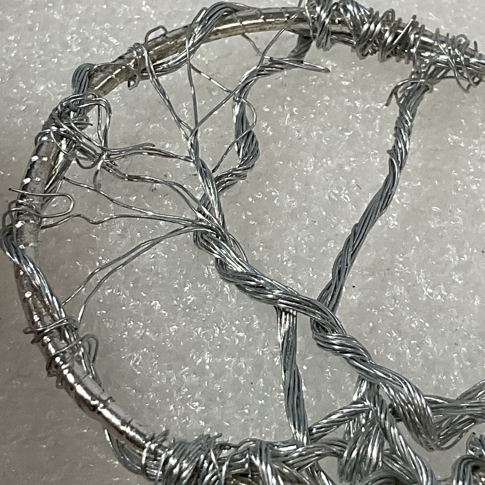 Folk Art Wire Tree In 2” Metal Hoop GnuFoundArt - Image 8