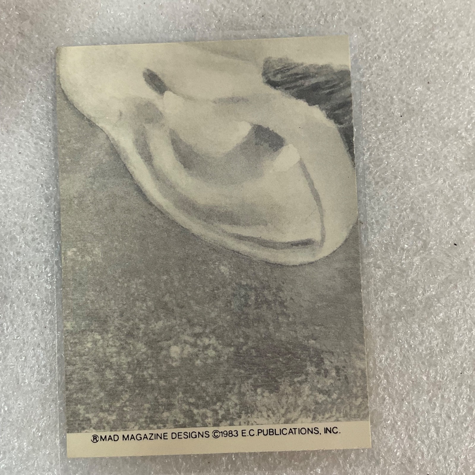 1983 MAD Trouble Stickers Fleer UFOs Are Real Sticker Card - Image 2