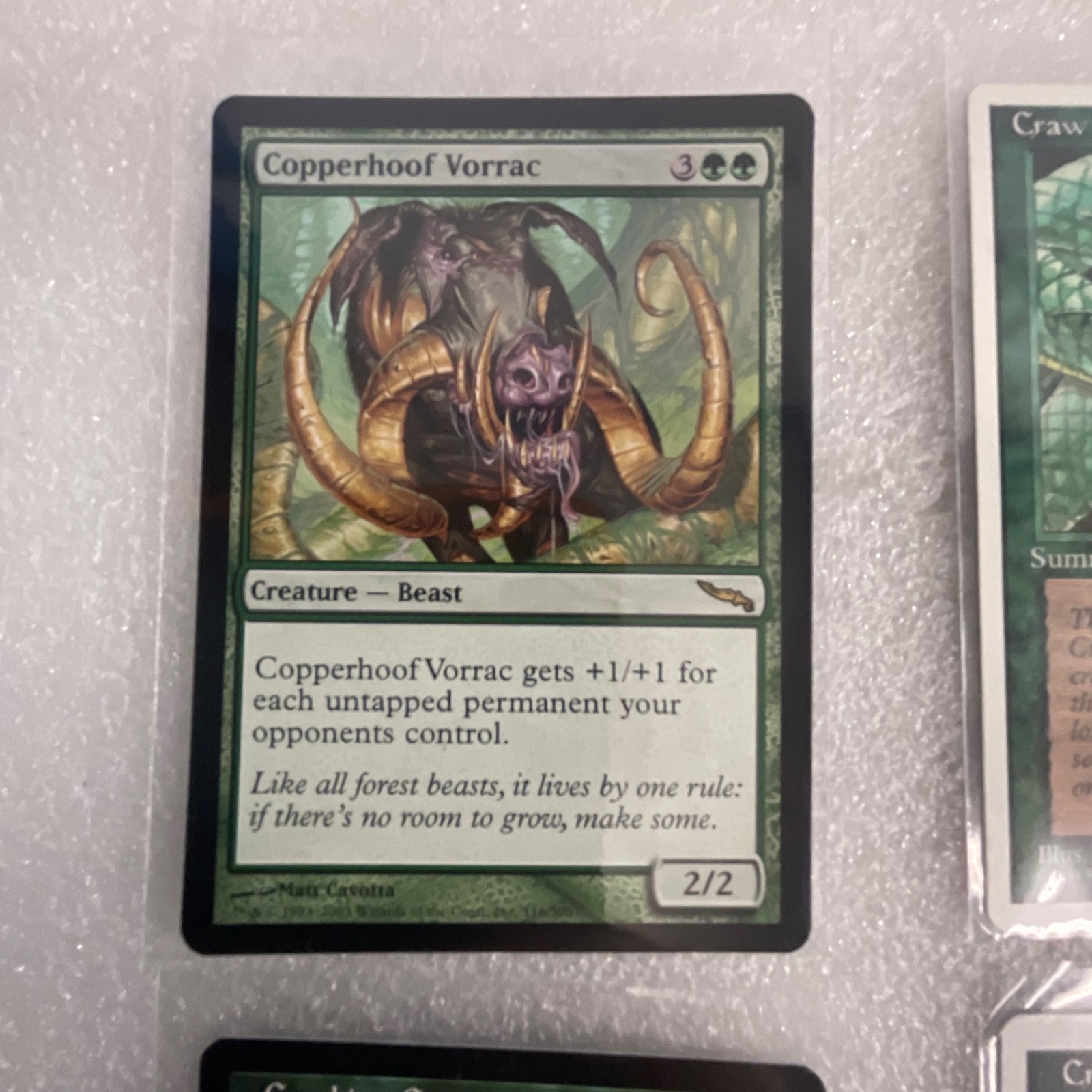 MTG Magic the Gathering 20 Card Green Lot Craw Wurm Defiant Elf Mixed Sets - Image 2