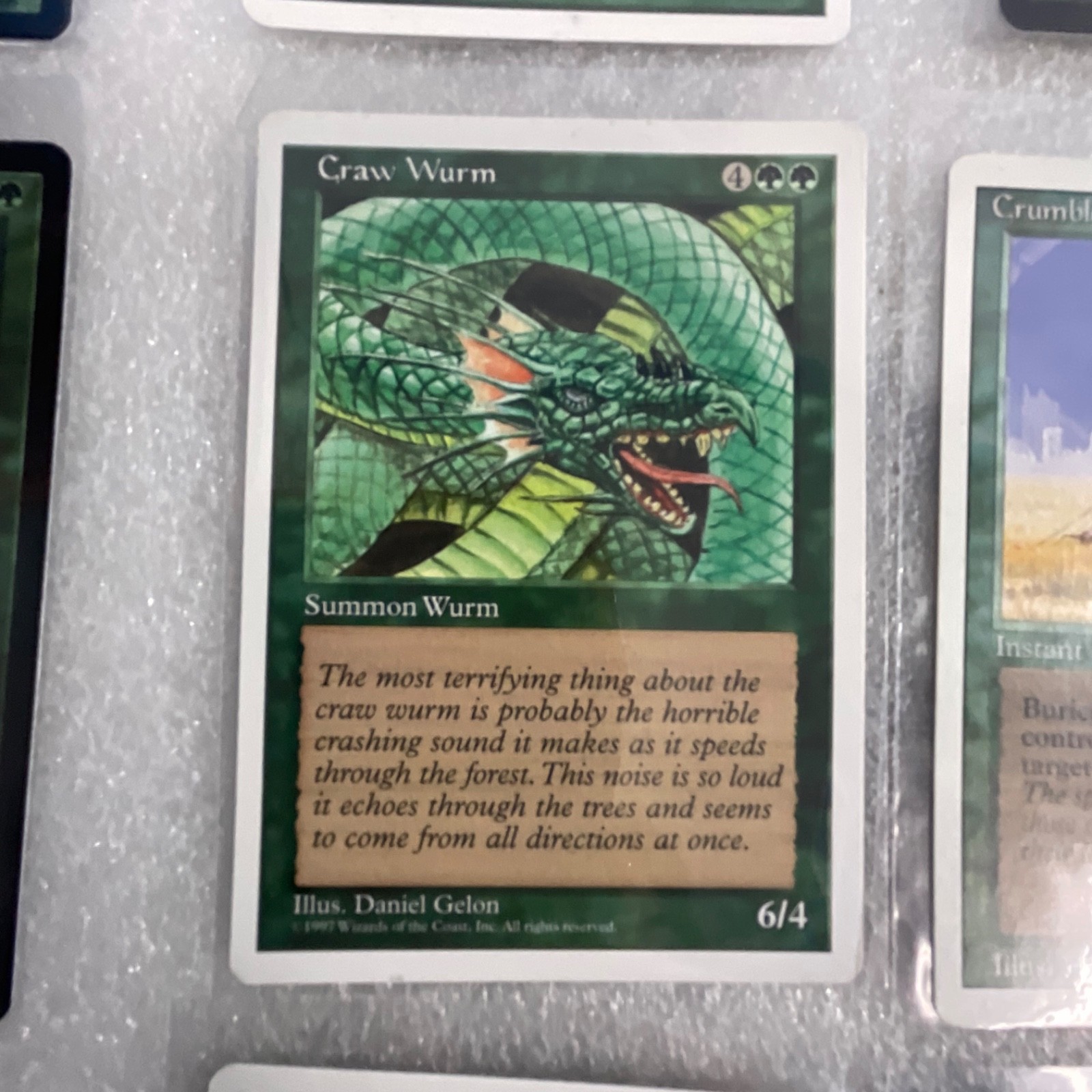 MTG Magic the Gathering 20 Card Green Lot Craw Wurm Defiant Elf Mixed Sets - Image 8