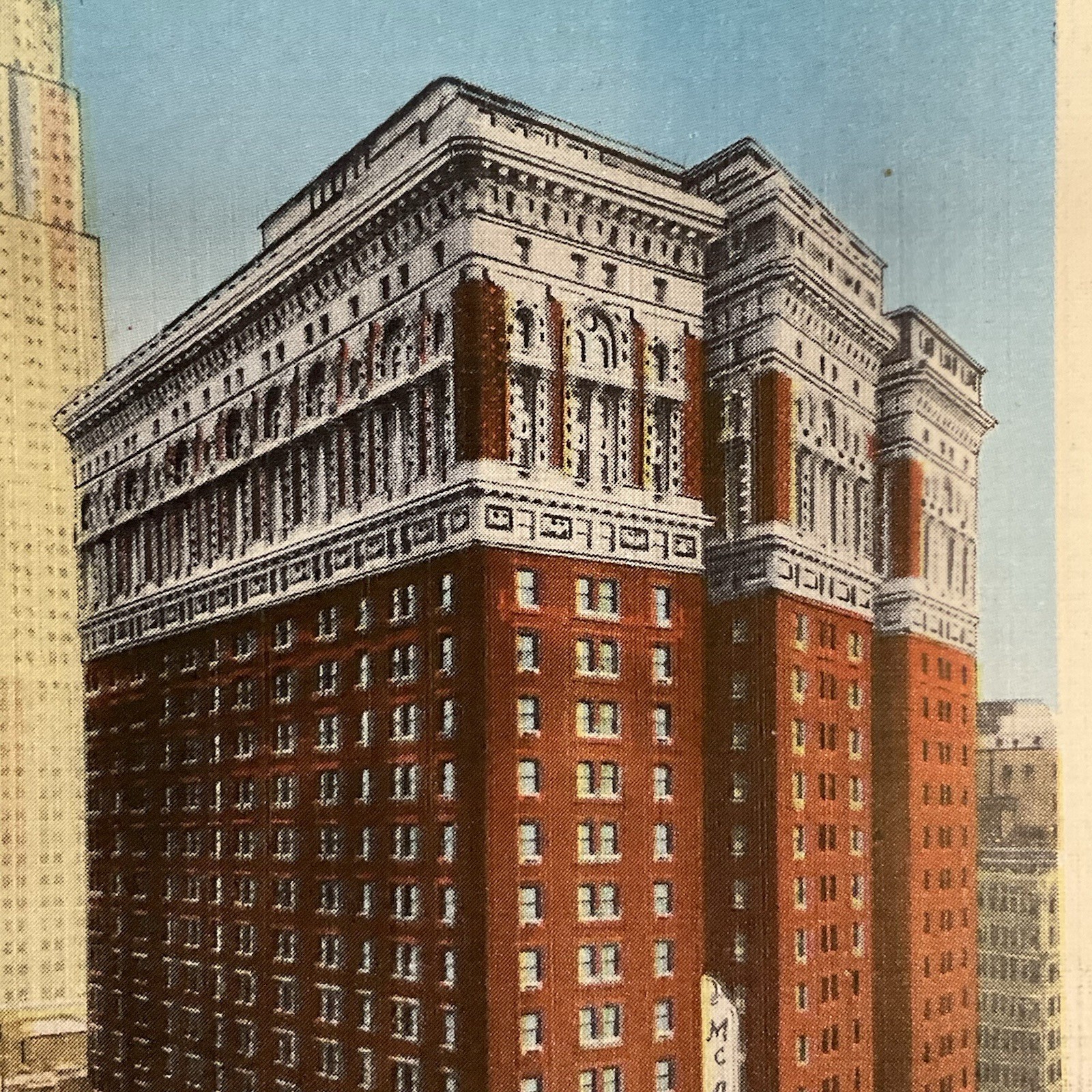 Vintage Hotel McAlpin NYC Postcard Broadway & 34th St Unused Linen 1940s - Image 4