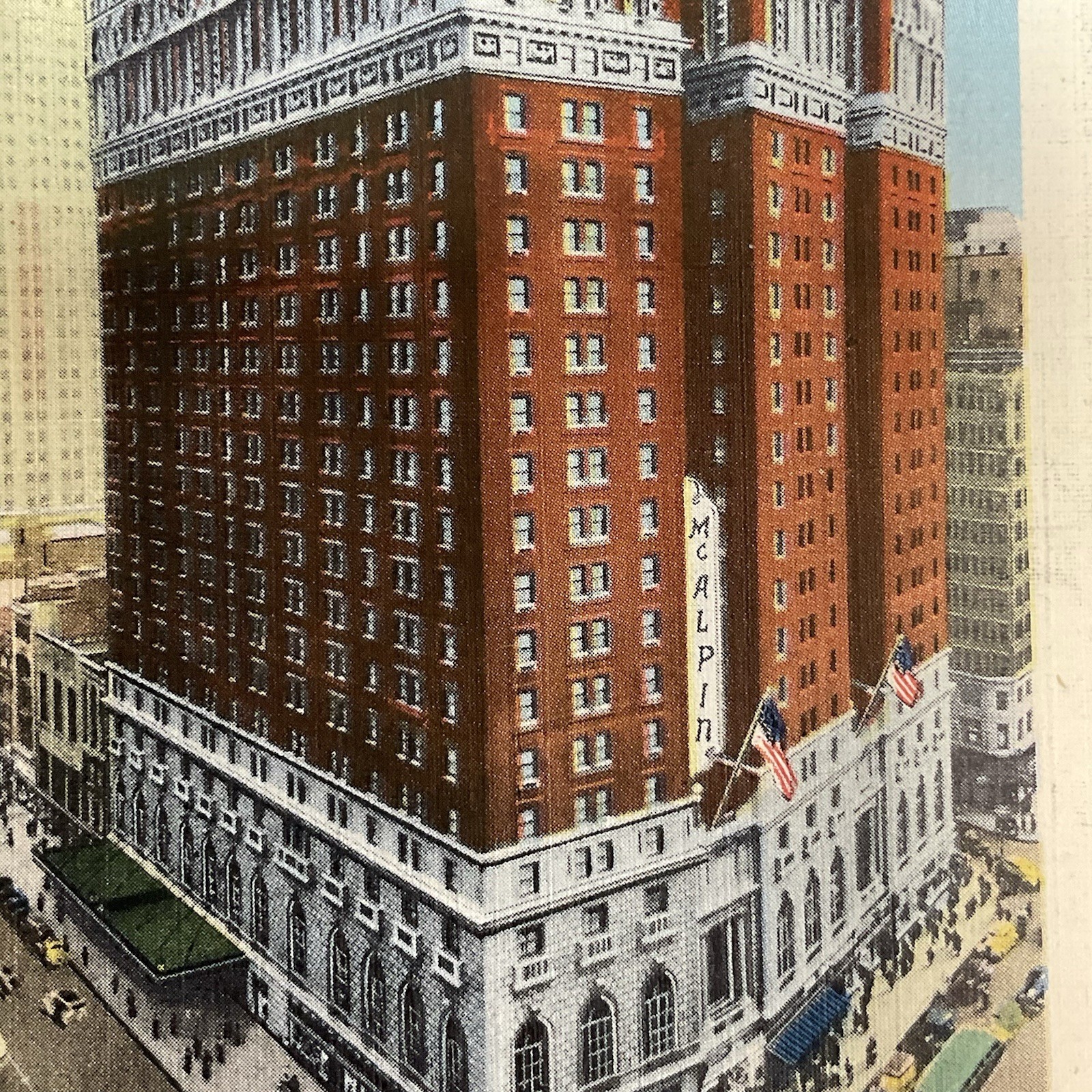 Vintage Hotel McAlpin NYC Postcard Broadway & 34th St Unused Linen 1940s - Image 9