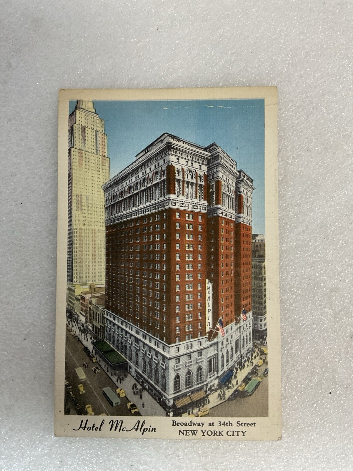 Vintage Hotel McAlpin NYC Postcard Broadway & 34th St Unused Linen 1940s - Image 10