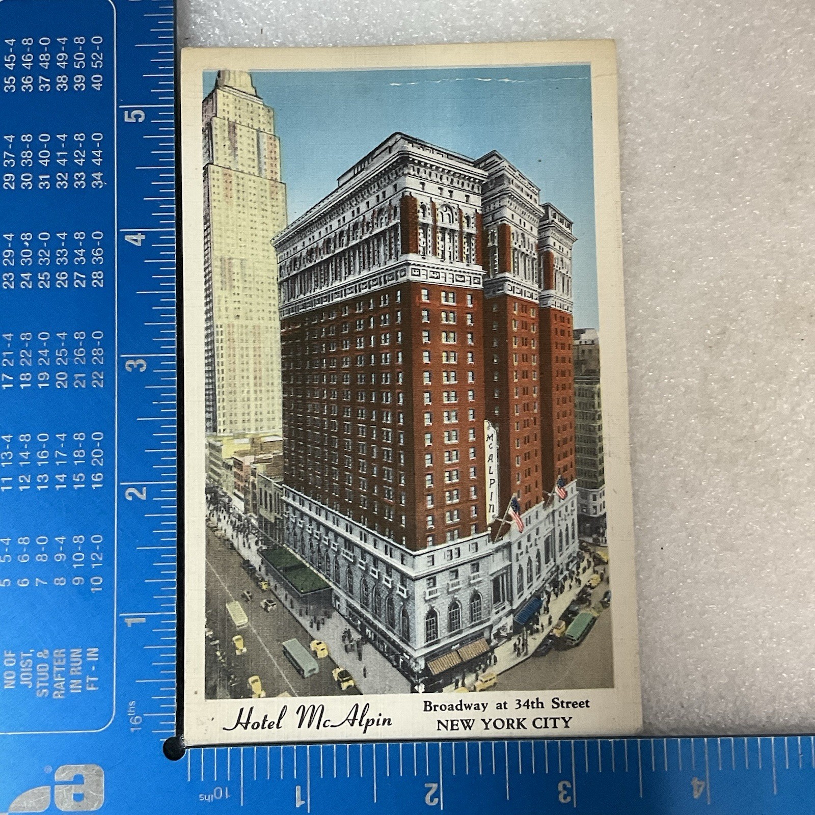 Vintage Hotel McAlpin NYC Postcard Broadway & 34th St Unused Linen 1940s - Image 11