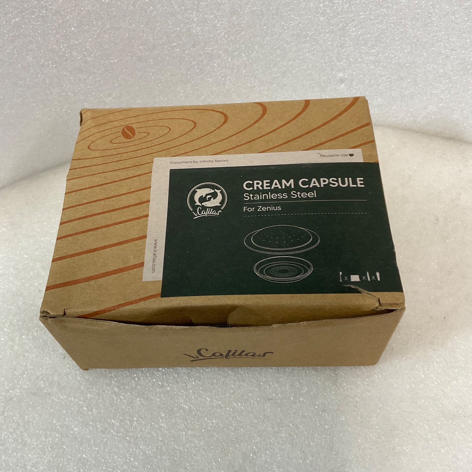 iCafilas Cream Capsule Stainless Steel for Nespresso Zenius Coffee Kit - Image 10