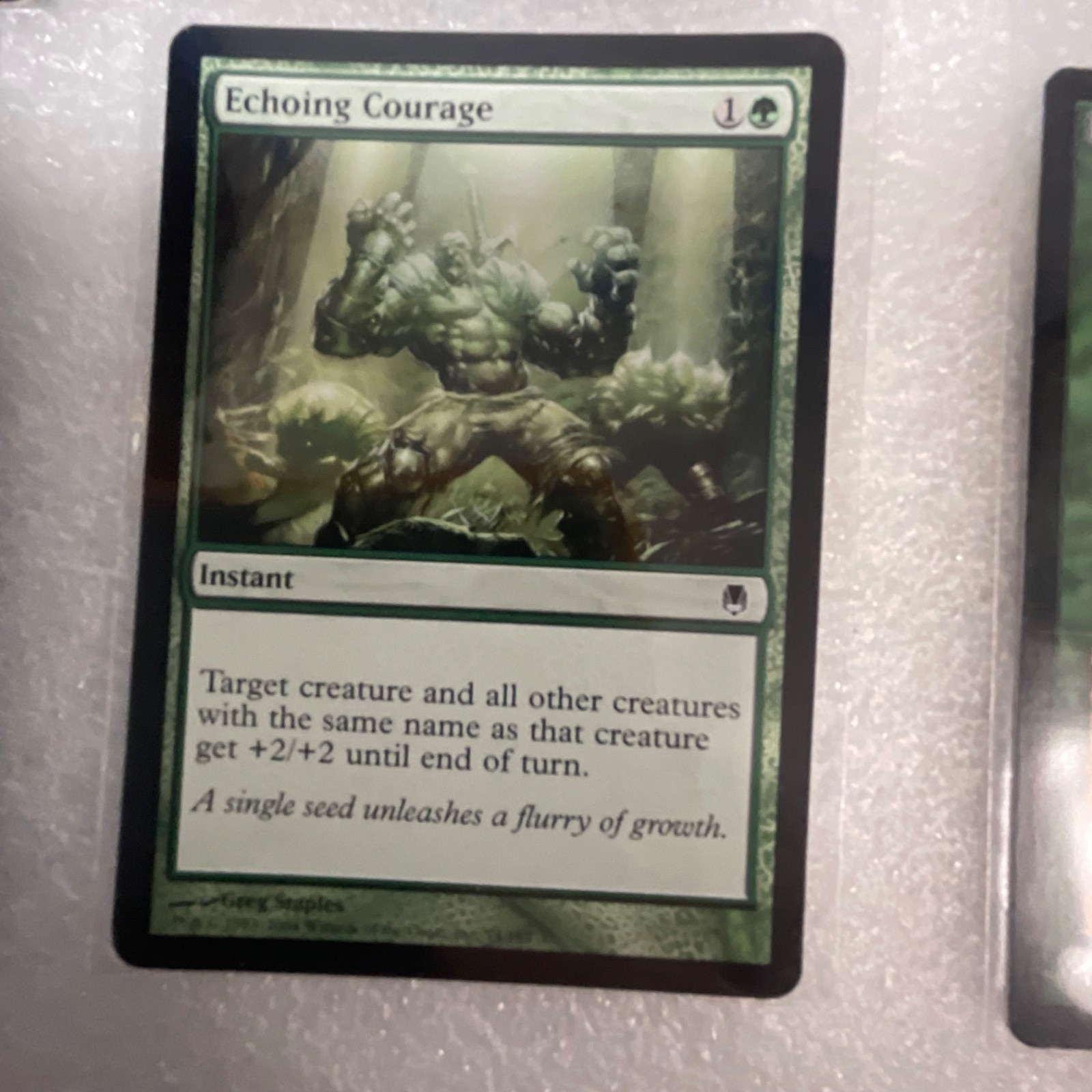 MTG 20 Card Green Lot Mixed Sets Dragon Fangs Elvish Visionary Craw Wurm - Image 6
