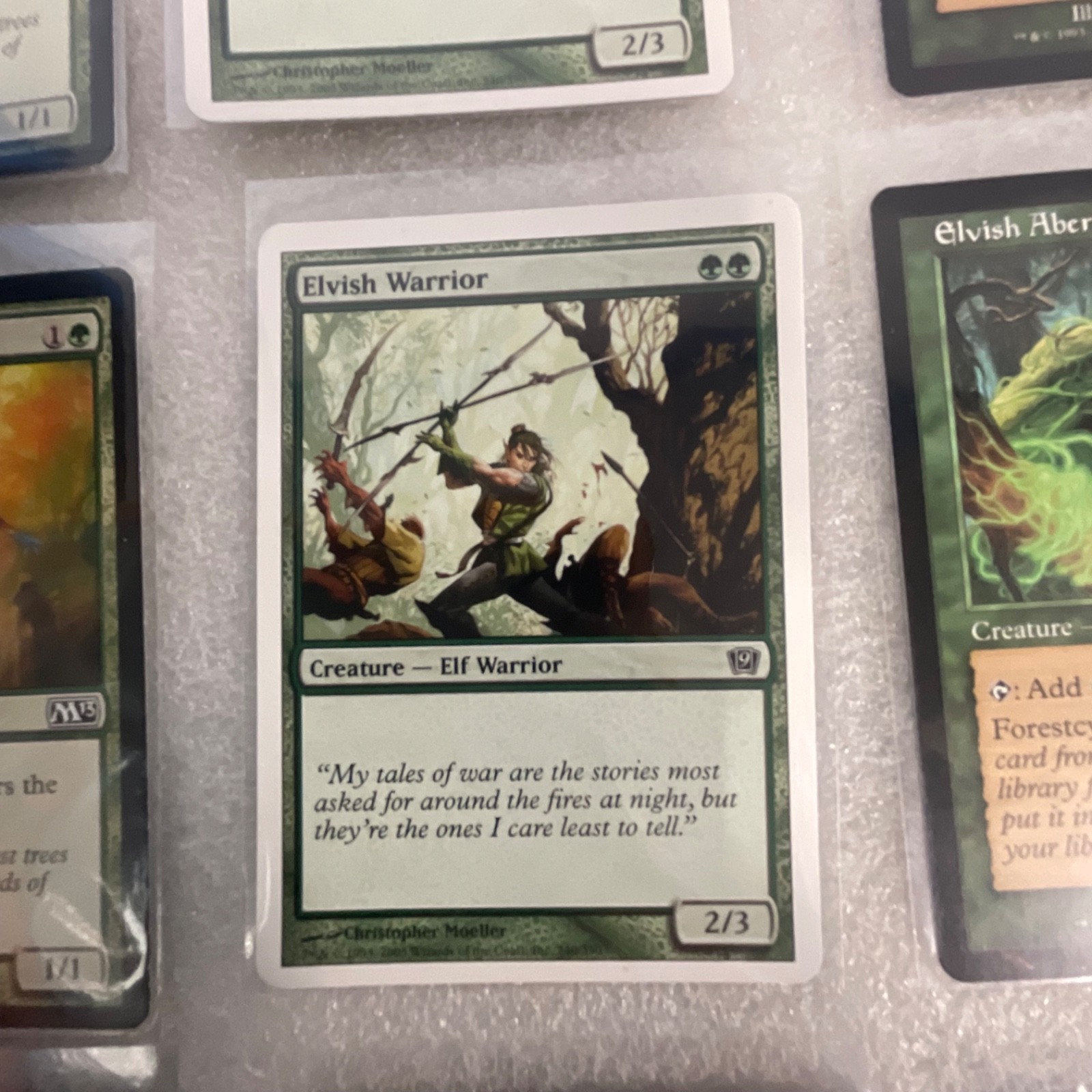 MTG 20 Card Green Lot Mixed Sets Dragon Fangs Elvish Visionary Craw Wurm - Image 16
