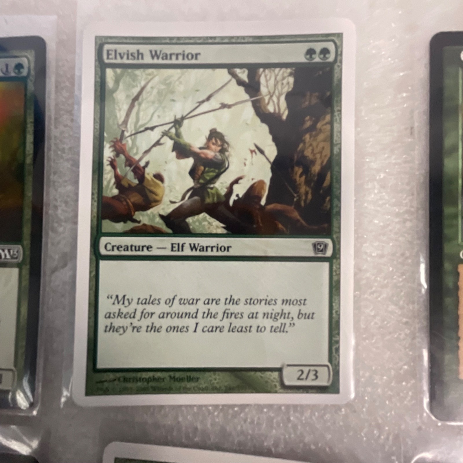 MTG 20 Card Green Lot Mixed Sets Dragon Fangs Elvish Visionary Craw Wurm - Image 17