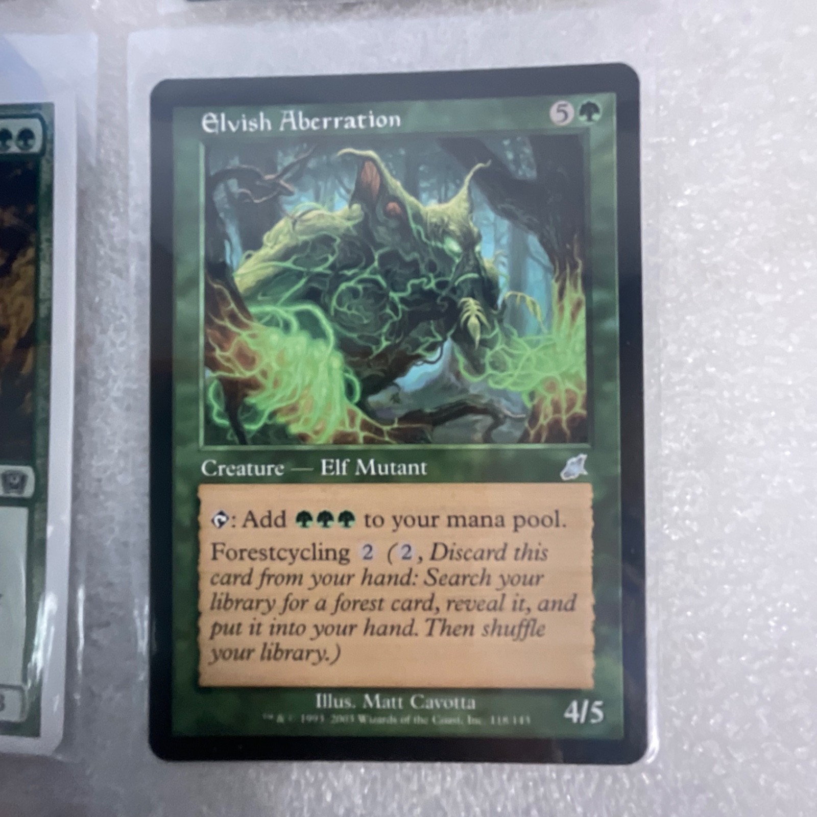 MTG 20 Card Green Lot Mixed Sets Dragon Fangs Elvish Visionary Craw Wurm - Image 19