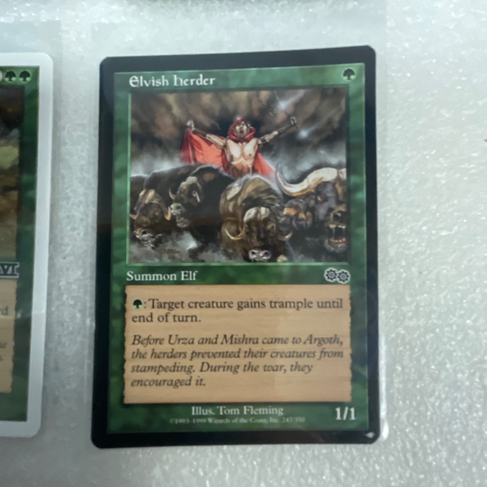 MTG 20 Card Green Lot Mixed Sets Dragon Fangs Elvish Visionary Craw Wurm - Image 21