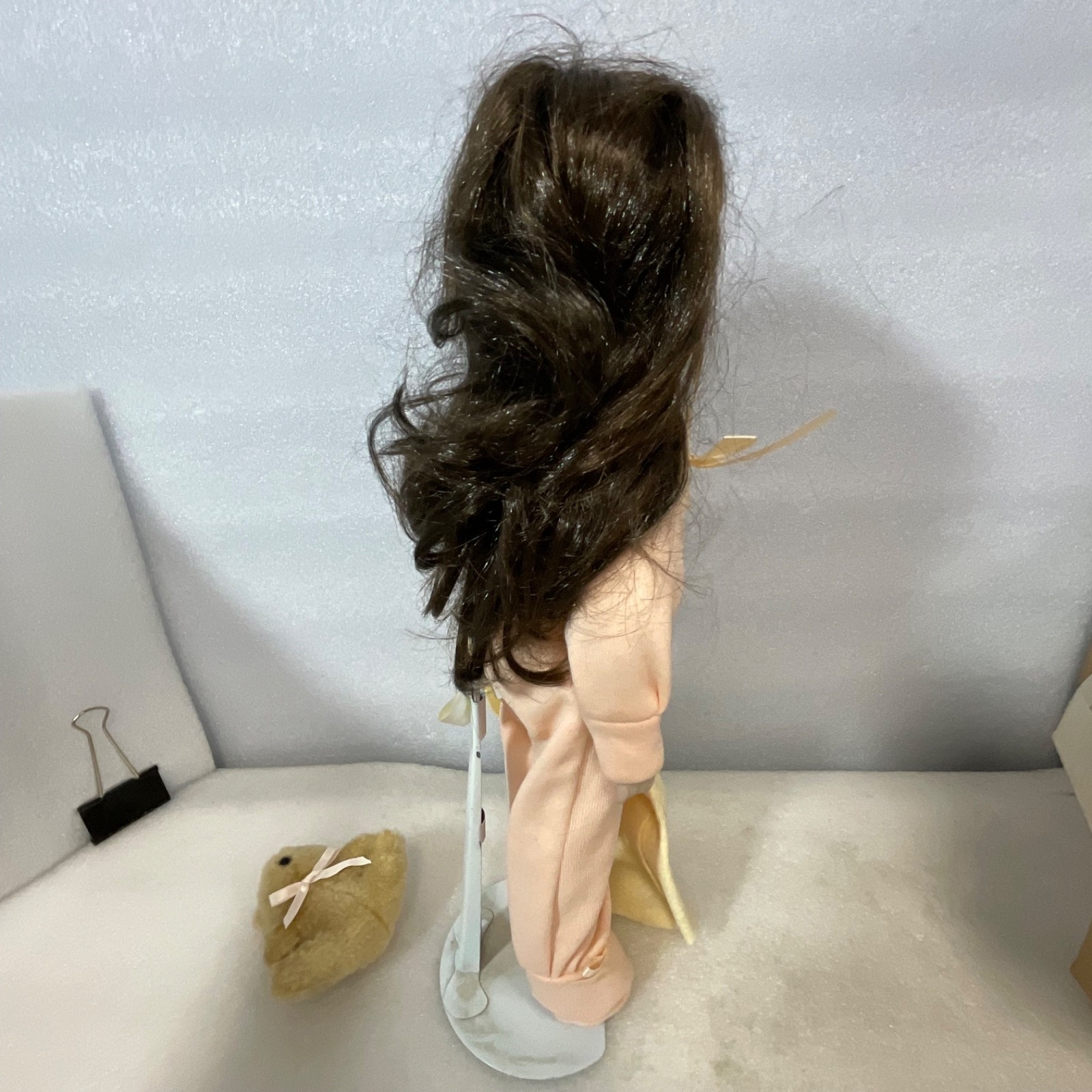 House of Lloyd Pajama Baby Doll 12-069 16in With Bear Box Stand 1989 - Image 12