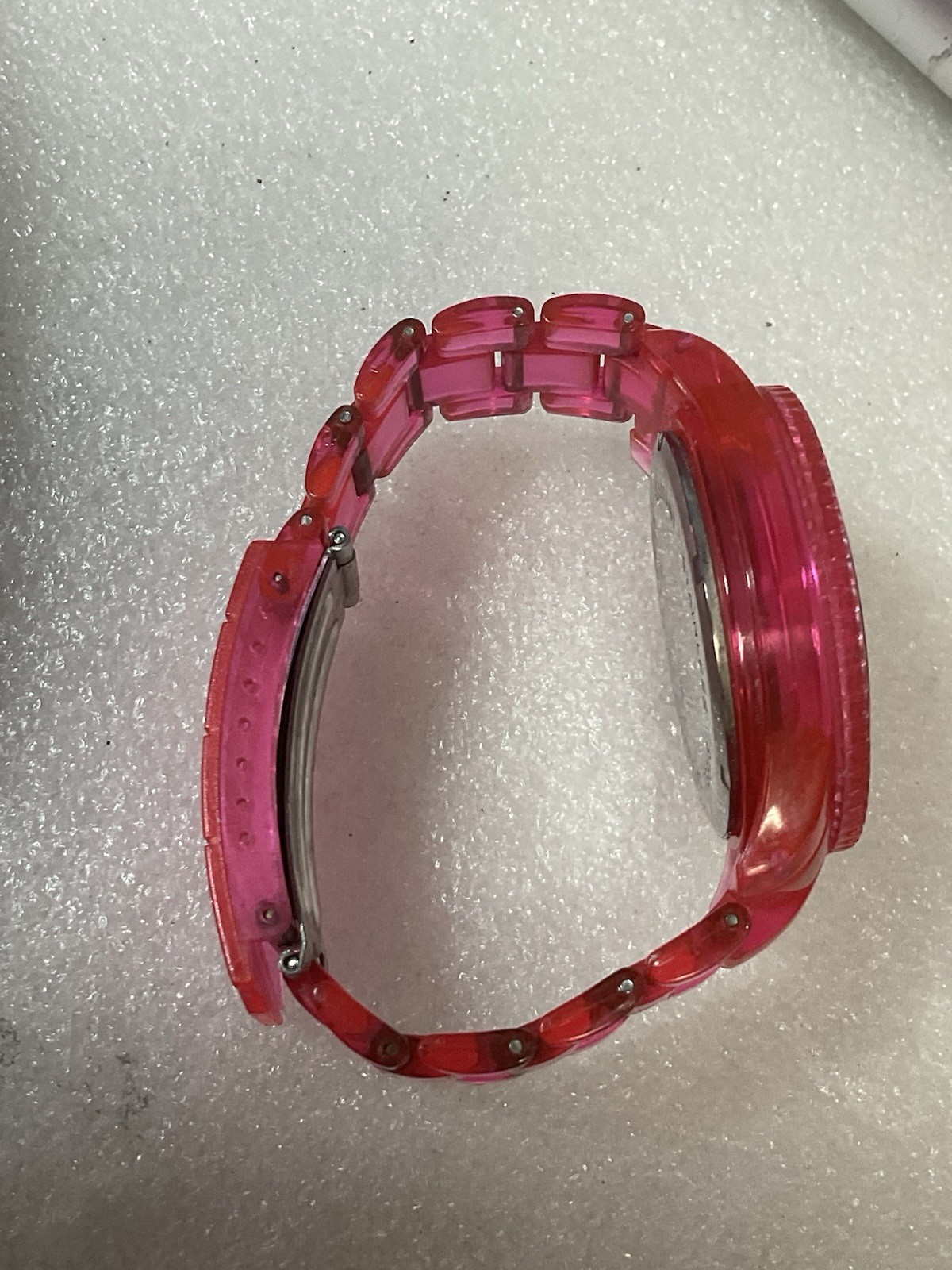 Rave Pink Watch 5” Pink Band Butterfly Clasp GnuFashion - Image 7