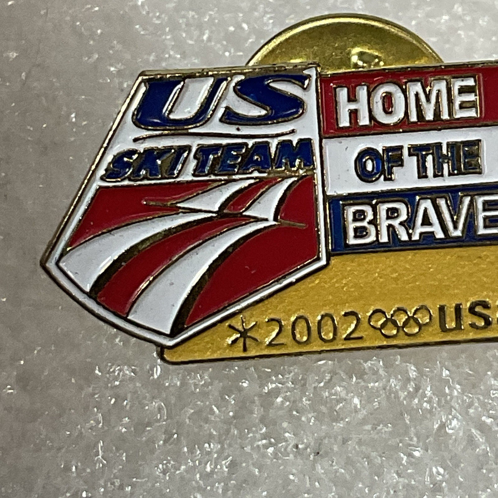 US Ski Team Home Of The Brave 2002 USA Olympic Pin GnuCollectibles - Image 7